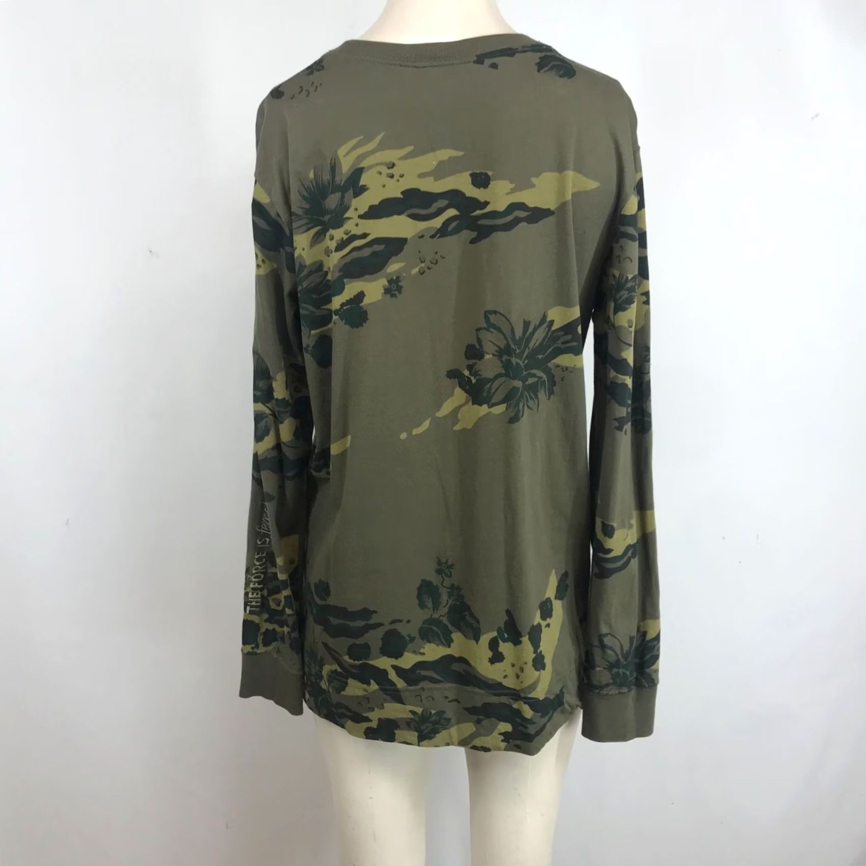 Nike NIKE WOMEN'S M MEDIUM GREEN FLORAL CREW NECK LONG SLEEVE SHIRT Size M / US 6-8 / IT 42-44 - 5 Thumbnail