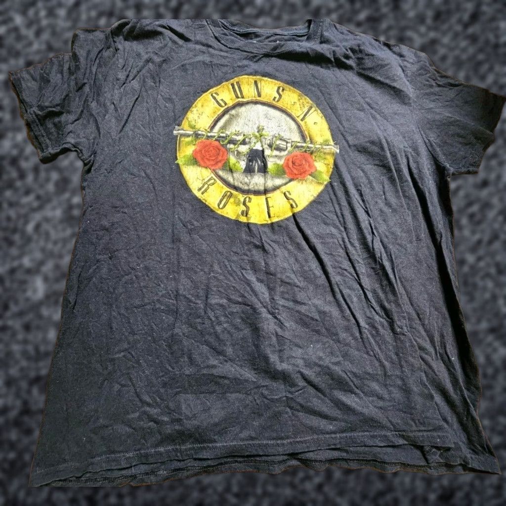 Bravado Bravado Guns N Roses Graphic T-Shirt Men 2XL Black Short Sleeve Crew Neck Solid Rose Theme Size US XXL / EU 58 / 5 - 1 Thumbnail