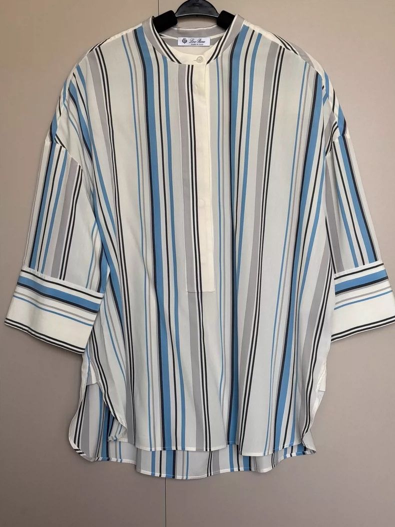 Loro Piana Loro piana Striped silk shirt 2506-Nextarrow Size S / US 4 / IT 40 - 3 Thumbnail