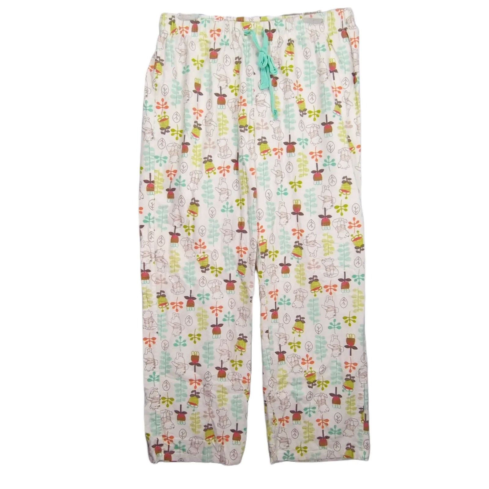 Disney Winnie the Pooh Cotton Flannel Pajama Lounge Pants Women's L Size 34" / US 12 / IT 48 - 1 Thumbnail