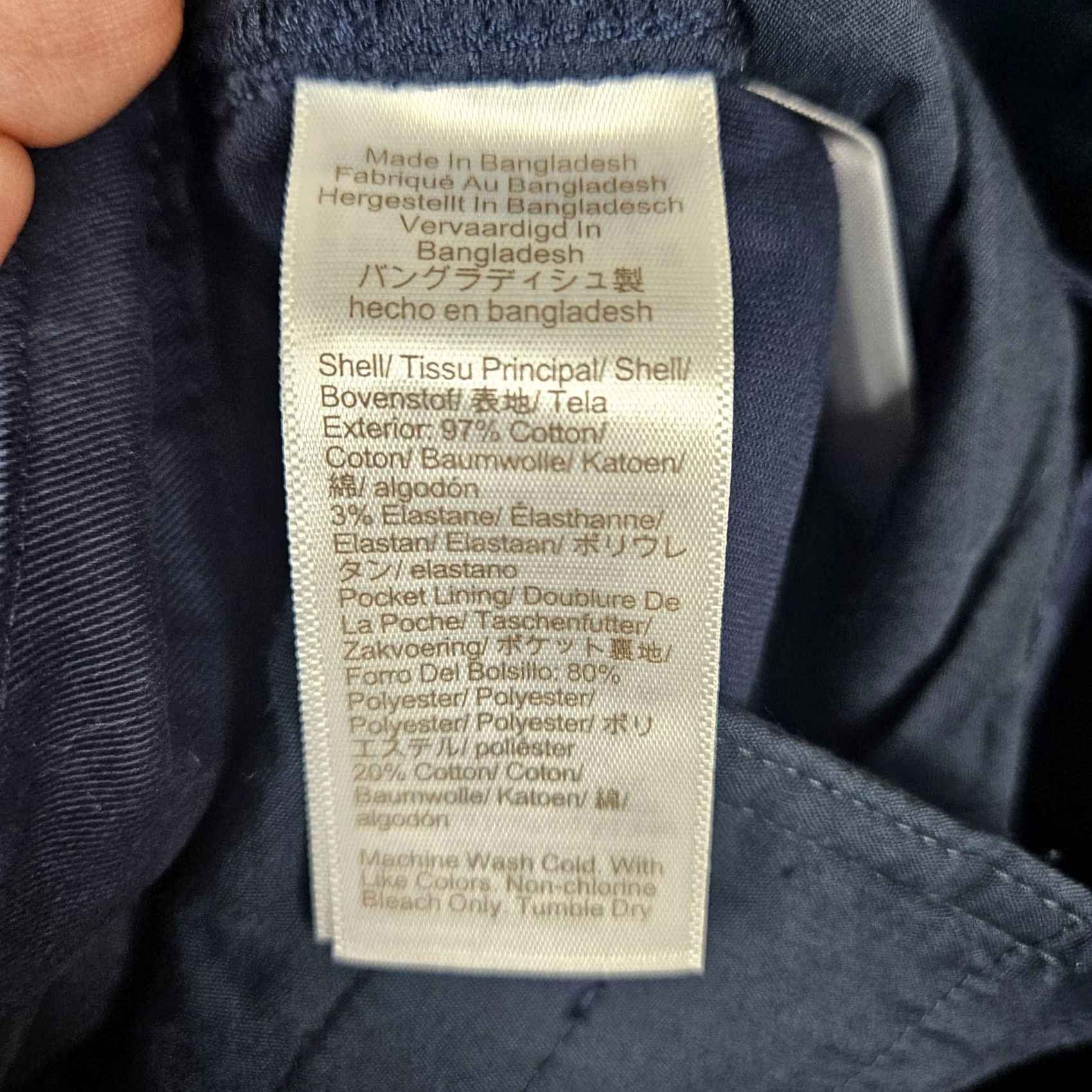 J.Crew J.CREW Chino Pants Navy Blue Casual Mid Rise 00 Regular Button Front Womens New Size 24" / US 00 / IT 34 - 7 Thumbnail