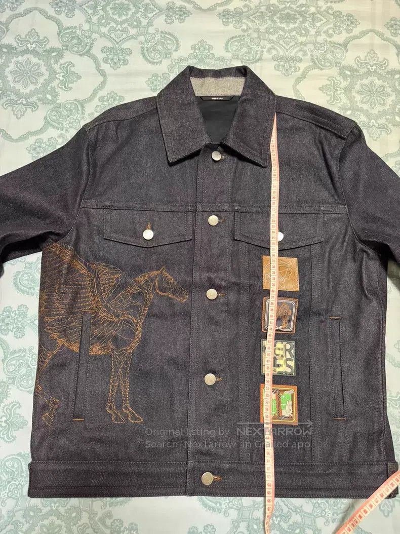 Hermes Hermes Embroidered Denim Jacket, Flying Horse Embroidery, Size US M / EU 48-50 / 2 - 5 Thumbnail