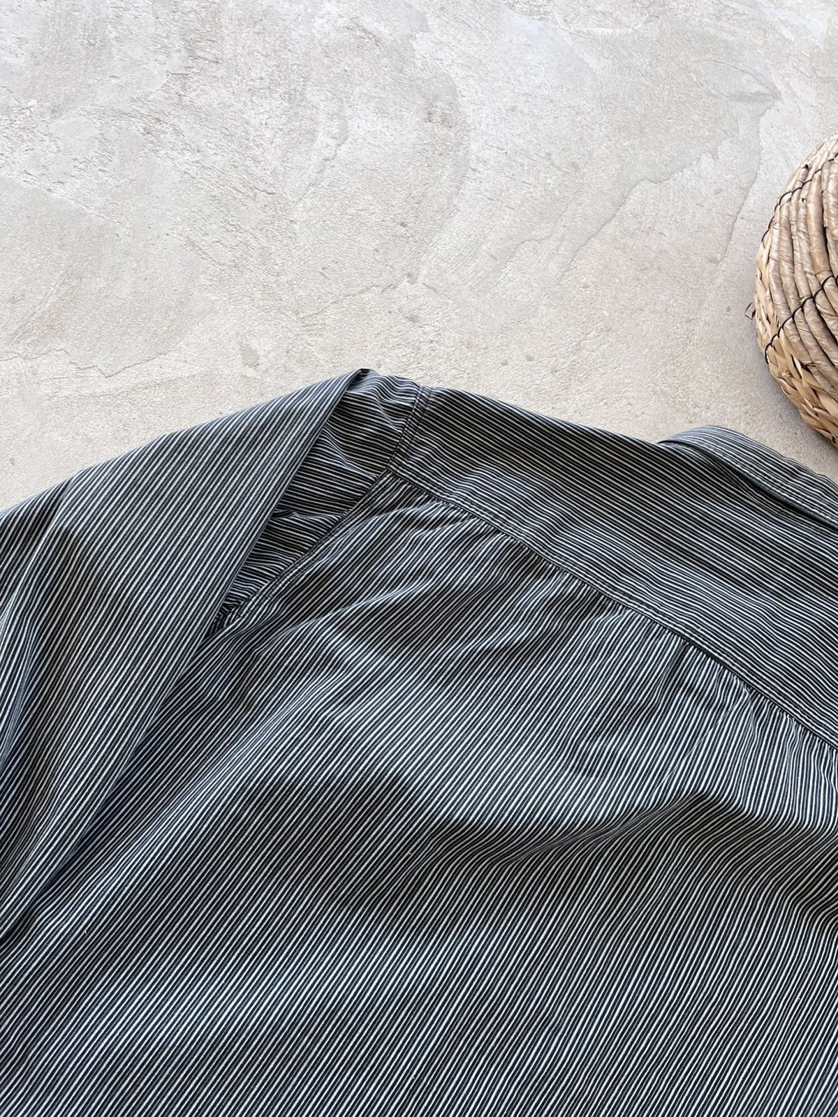 Harley Davidson Vintage Harley Davidson Striped Shirt Grey Black Workwear Size US L / EU 52-54 / 3 - 10 Thumbnail
