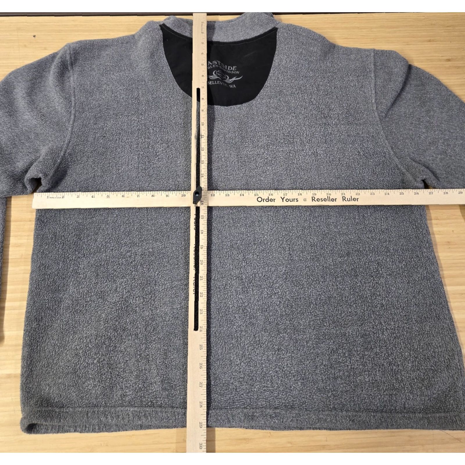 Harley Davidson VINTAGE Harley-Davidson Pullover Mens 2XL Gray Black Fleece Quarter Zip Motorcycle 2004 Size US XXL / EU 58 / 5 - 7 Thumbnail