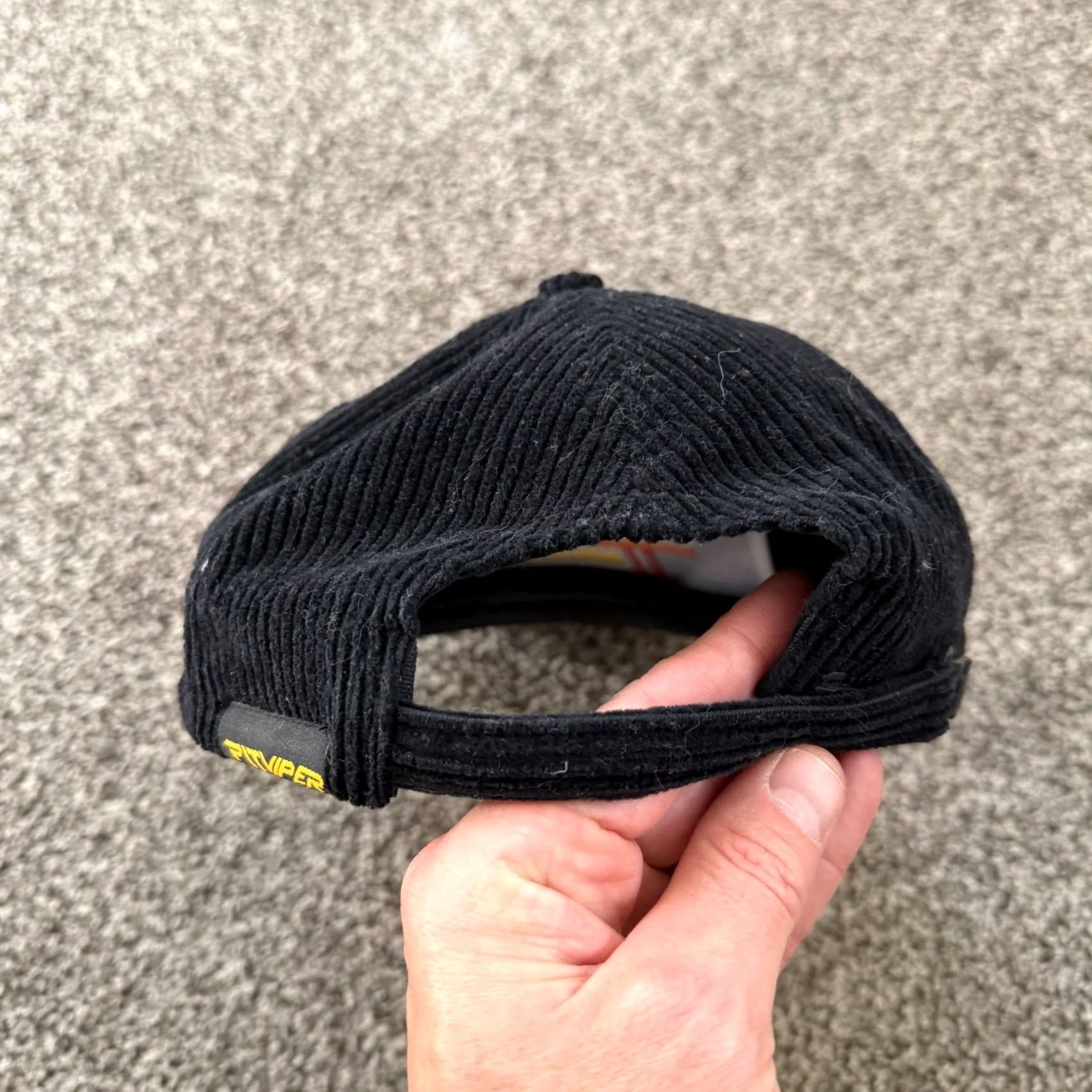 Pit Viper Pit Viper Strapback Corduroy Trucker Groomer Sunglasses Hat Black Yellow Size ONE SIZE - 3 Thumbnail