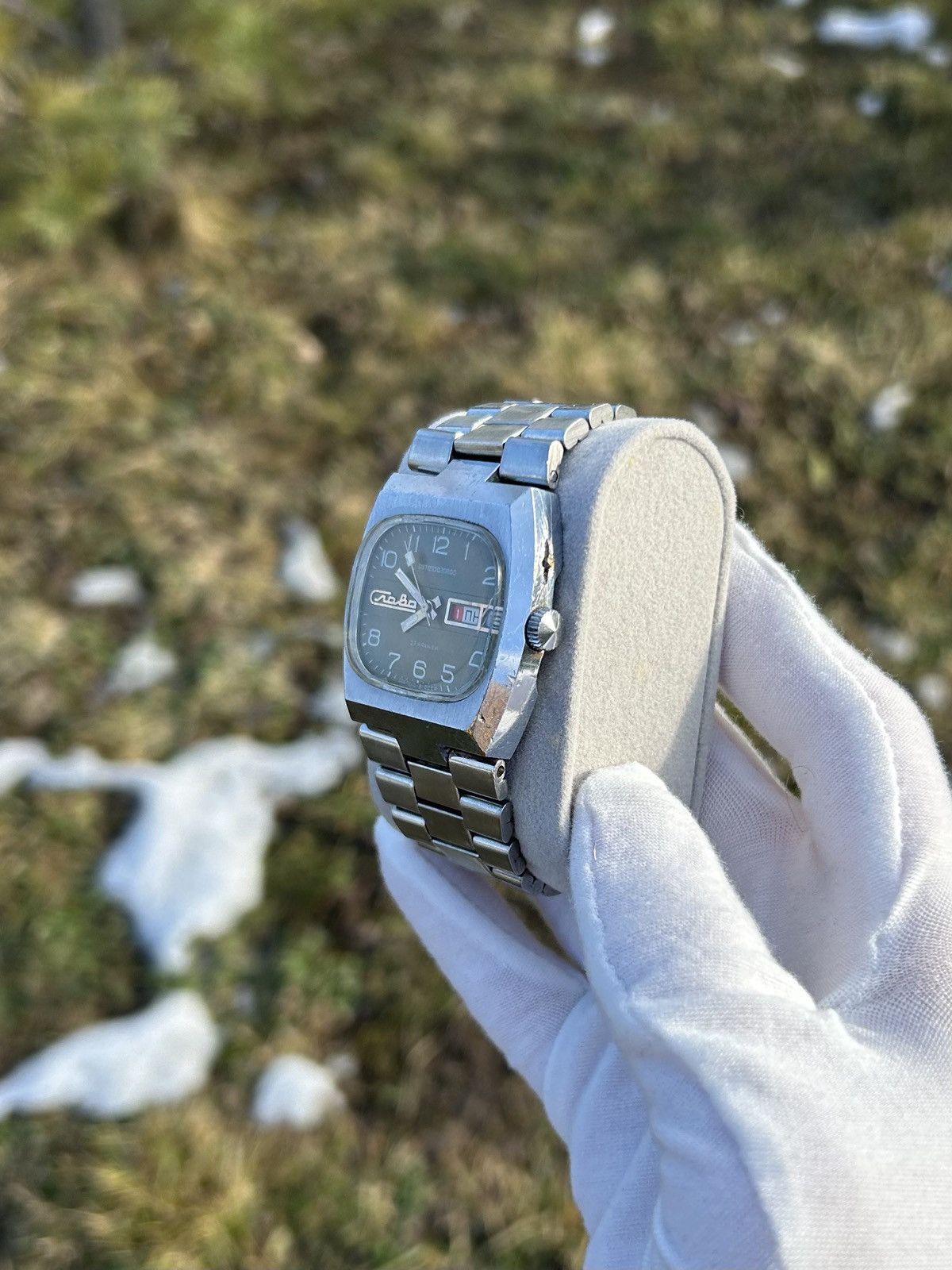 Vintage Vintage Slava Watch USSR Soviet Automatic Massive 1980s Size ONE SIZE - 6 Thumbnail