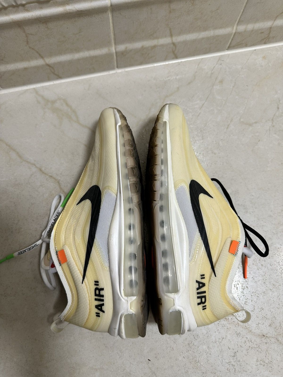 Nike × Off-White × Virgil Abloh Nike Off-White Air Max 97 Sz. 12 Size US 12 / EU 45 - 12 Thumbnail
