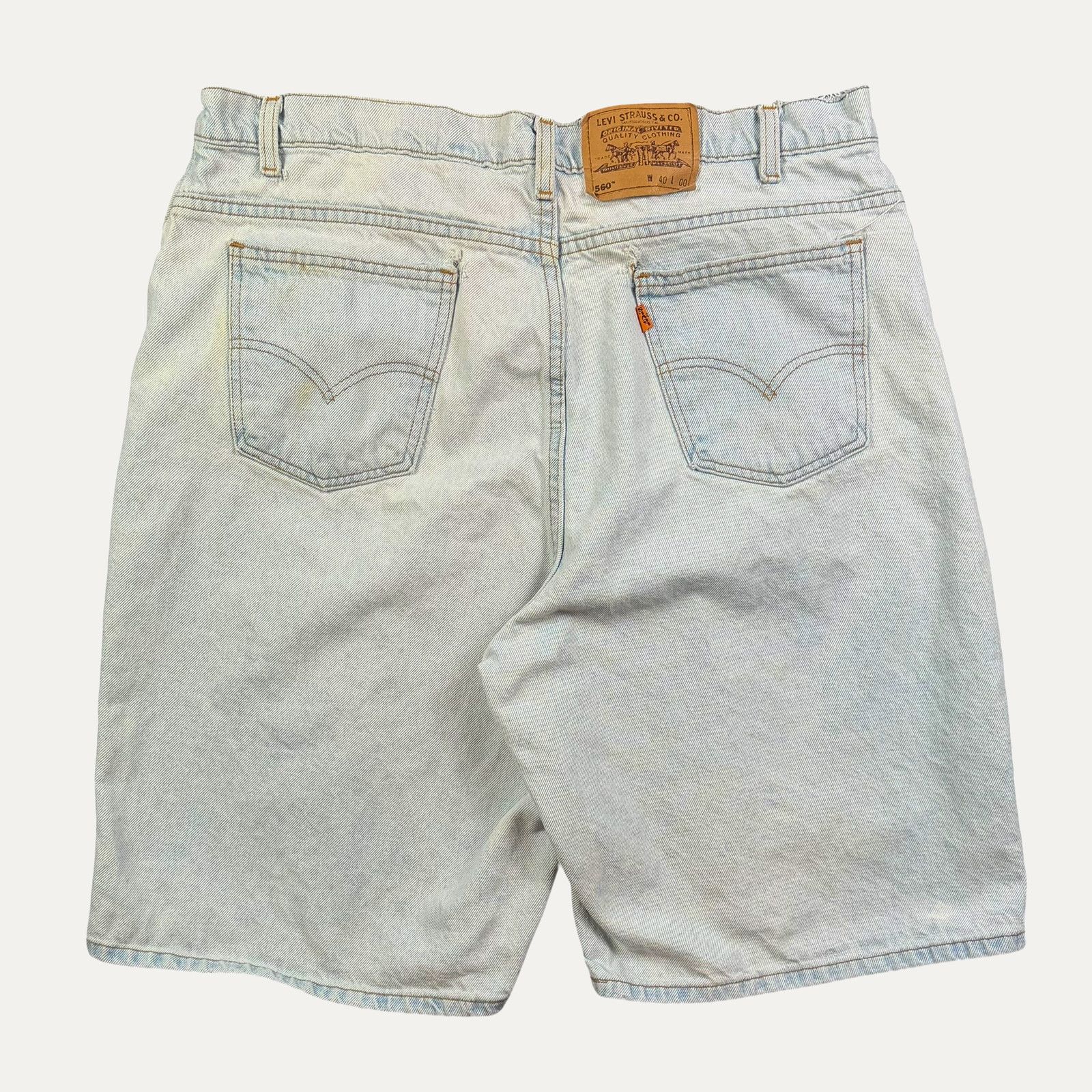 Levi's Vintage 90s Levis Orange Tab Denim Shorts Size 40" / US 18 - 2 Thumbnail