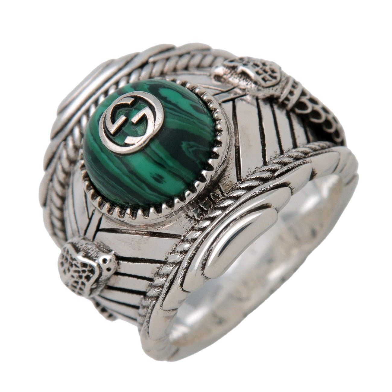 Gucci Gucci Interlocking G Garden Snake Tiger Head Ring Sterling Size ONE SIZE - 1 Thumbnail
