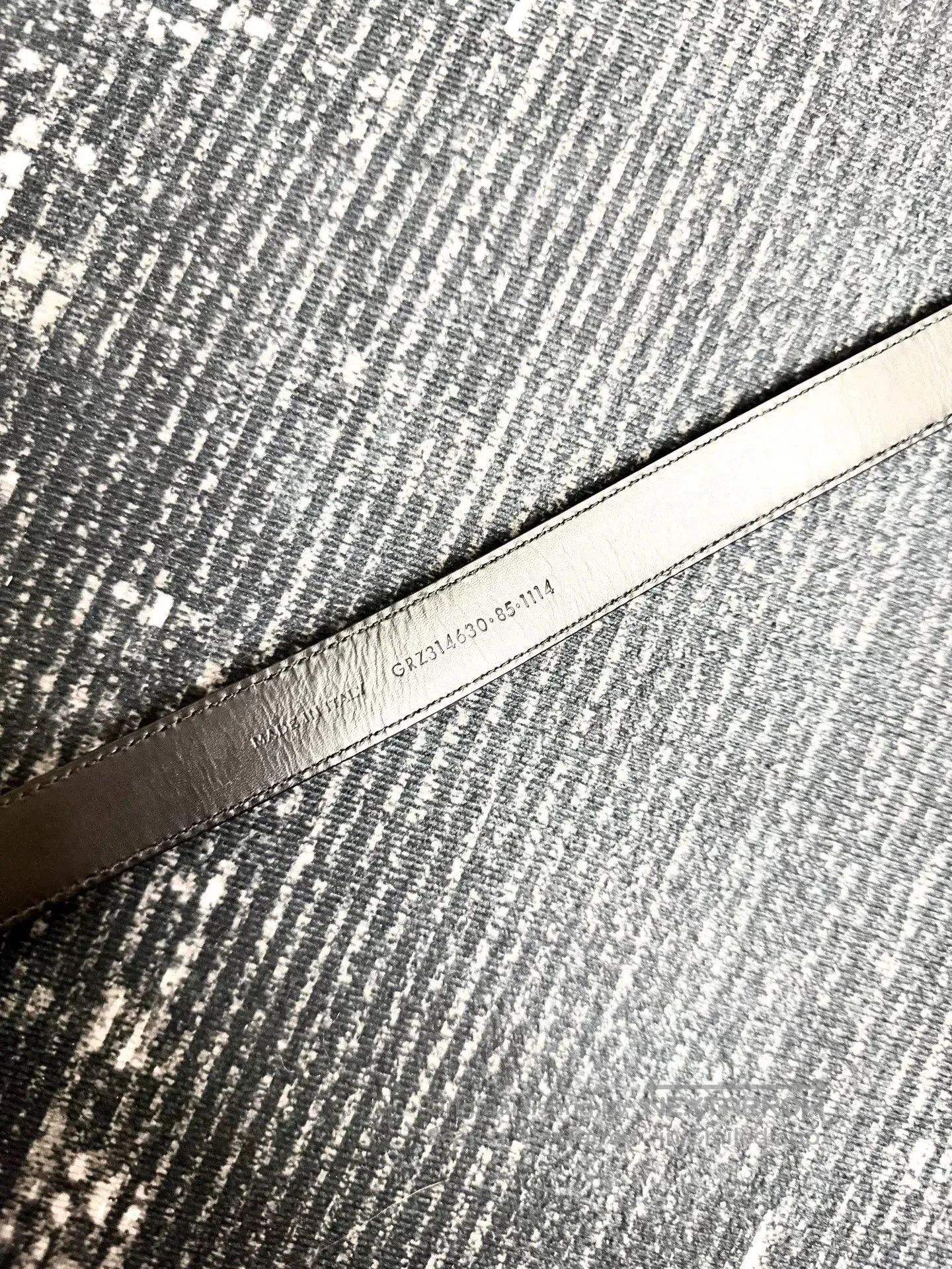 Saint Laurent Paris saint laurent black textured leather belt. Size ONE SIZE - 5 Thumbnail
