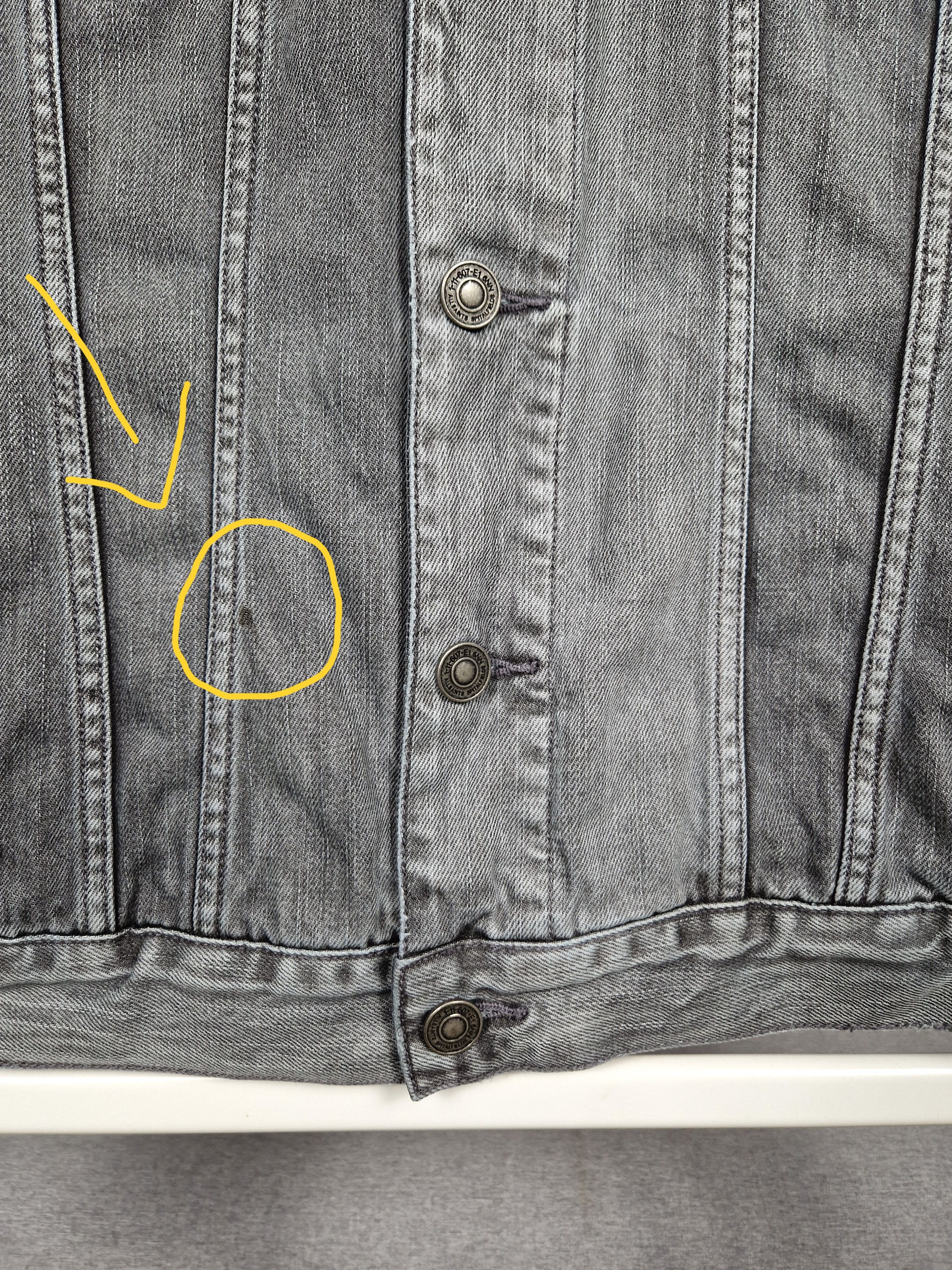 Allsaints AllSaint Men's Grafton Denim Jacket Stonewashed Grey Size US L / EU 52-54 / 3 - 8 Thumbnail