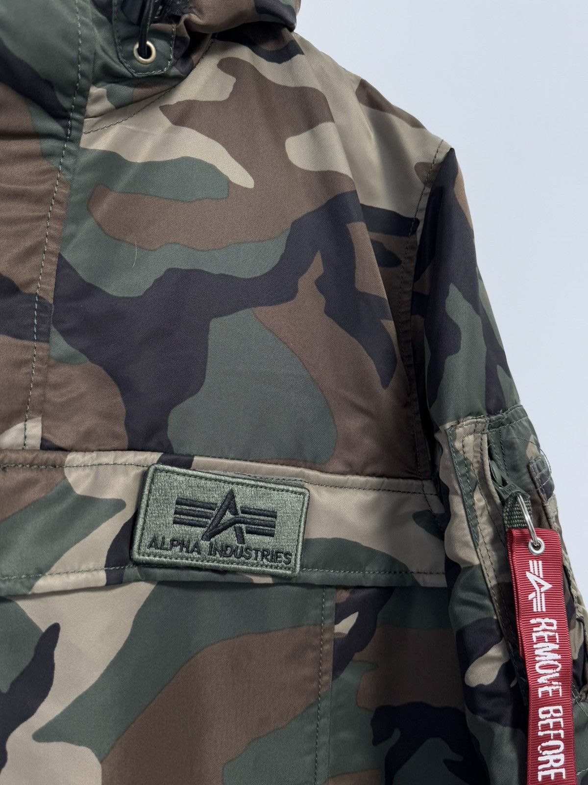 Alpha Industries ALPHA INDUSTRIES Hpo Anorak Camo pour Hommes Blousons Size US L / EU 52-54 / 3 - 9 Thumbnail