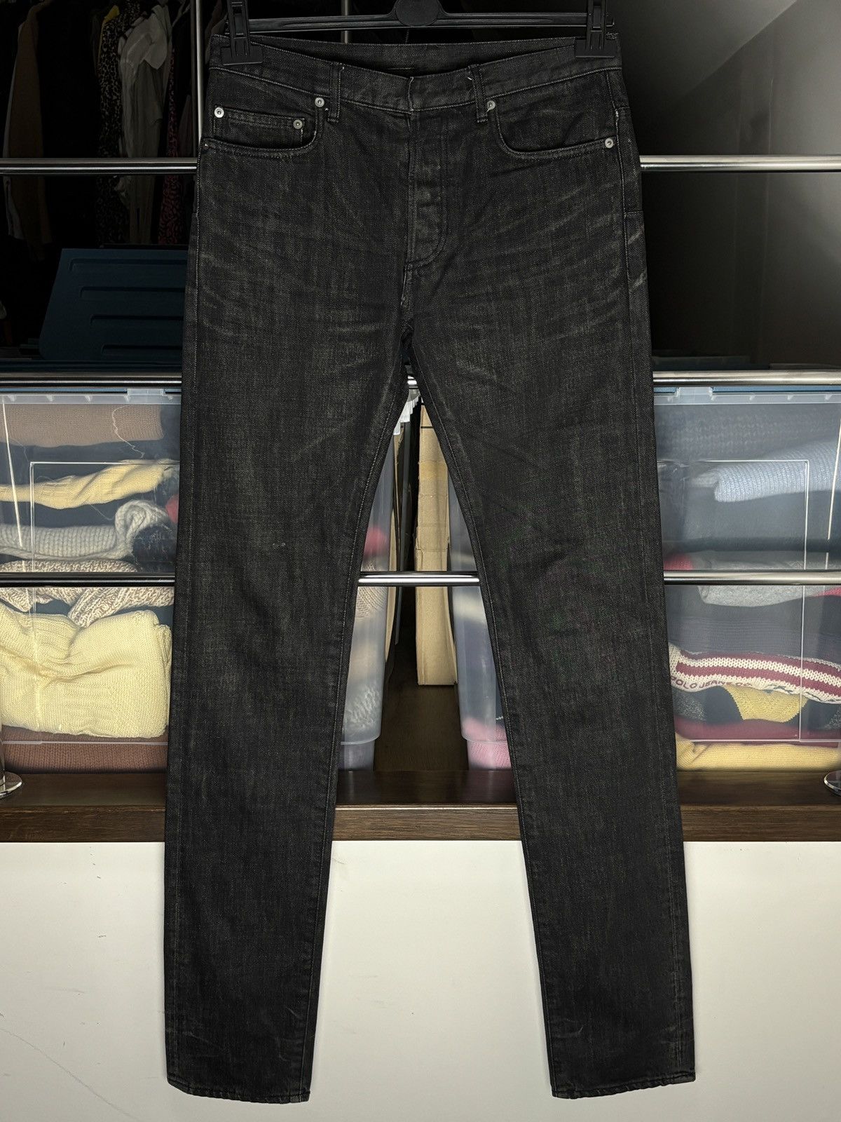Dior AW12 Dior Homme Clawmark Faded Denim Jeans | Grailed