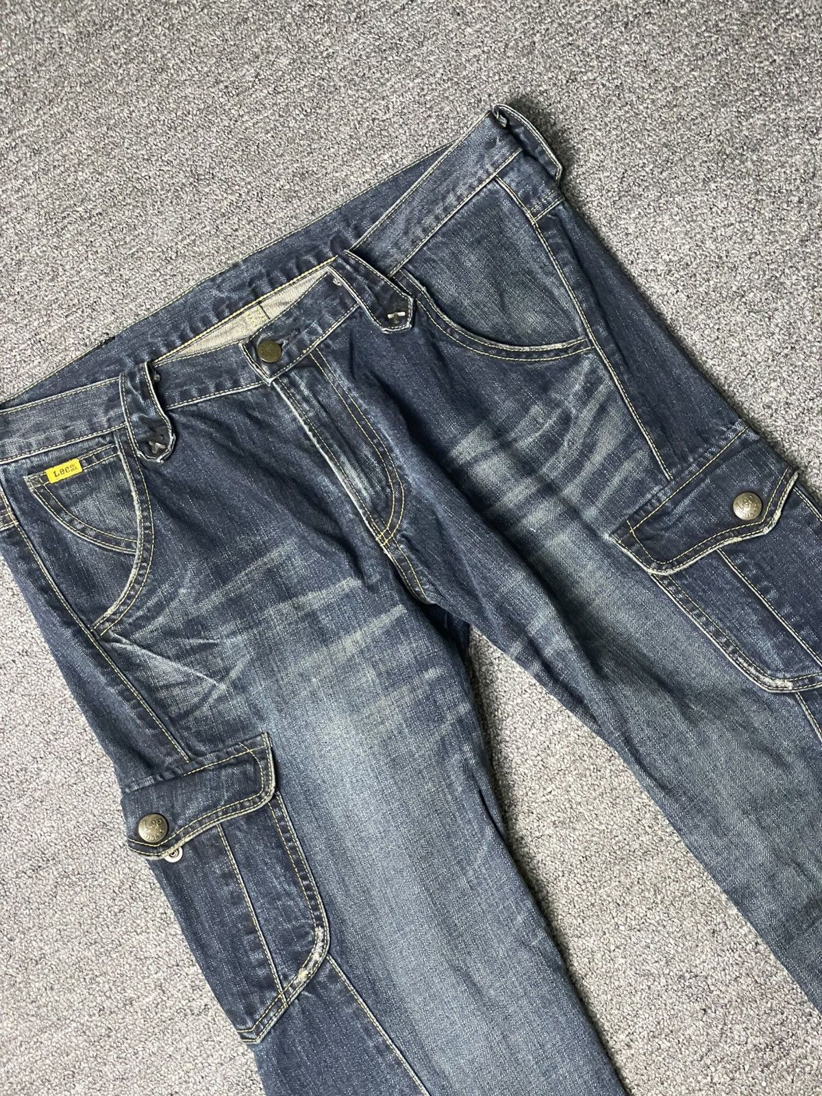 Lee × Vintage Vintage LEE Bootcut Cargo Flare Jeans (93) Size US 35 - 5 Thumbnail