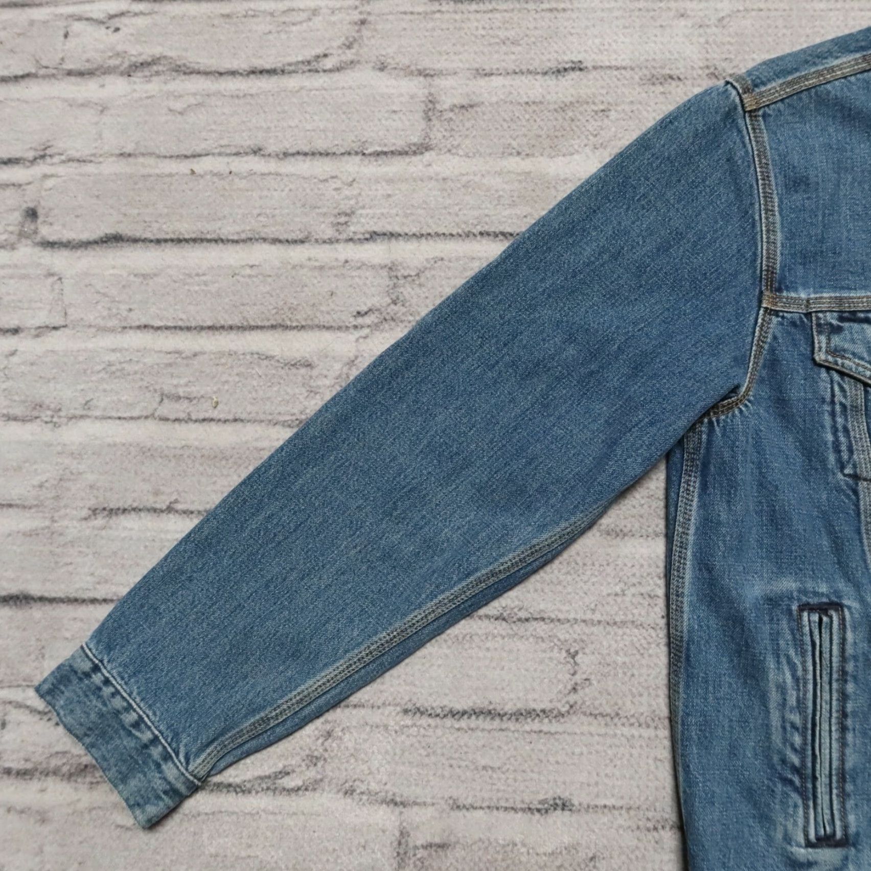 Carhartt Carhartt Work In Progress Western Denim Trucker Jean Jacket Shirt Mens Medium Wash Size US 31 - 4 Thumbnail