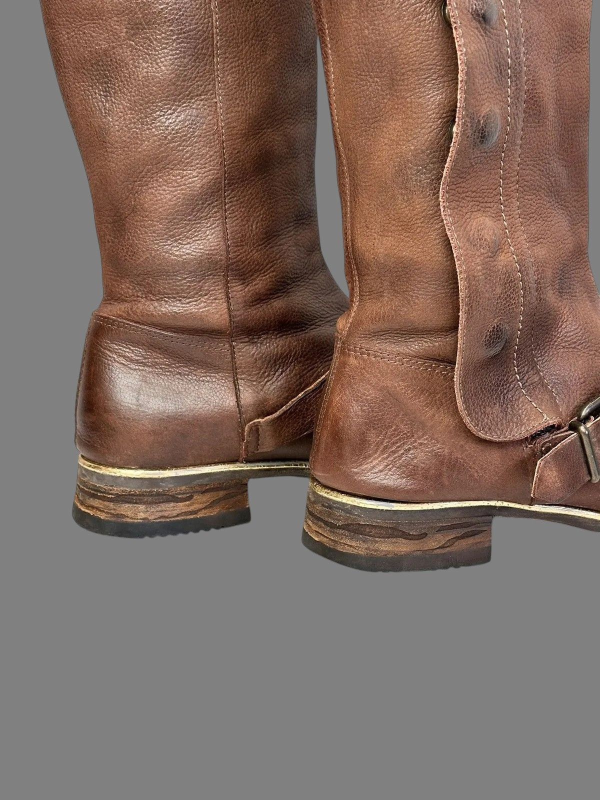 Dirk Bikkembergs Rick Owens Inspired AS98 Vintage Leather High Ankle Boots Size US 8 / IT 38 - 10 Thumbnail