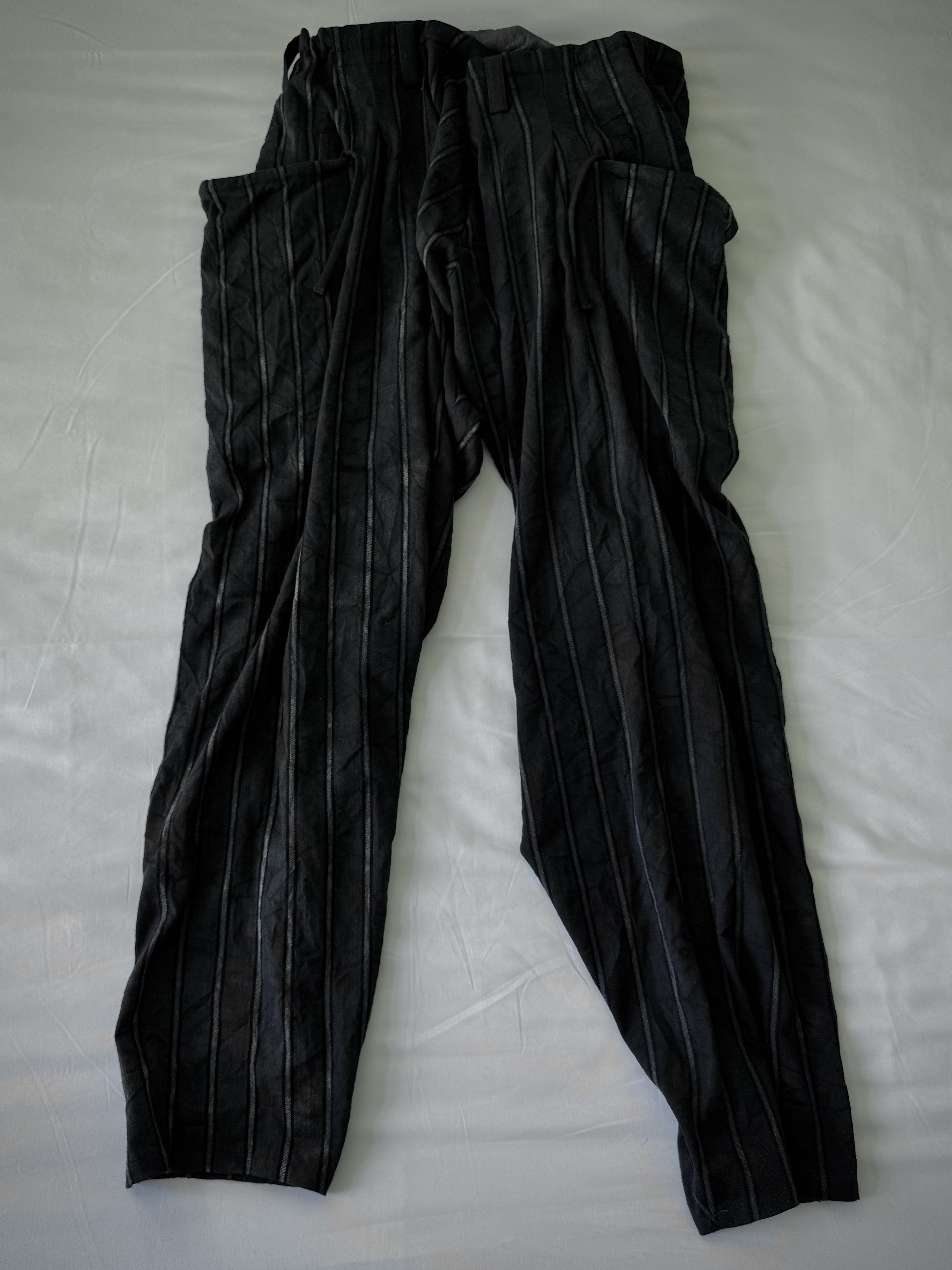 Yohji Yamamoto (1 of 1) Private Client Drawstring Pants (HC-P50-109) Size US 34 / EU 50 - 1 Thumbnail