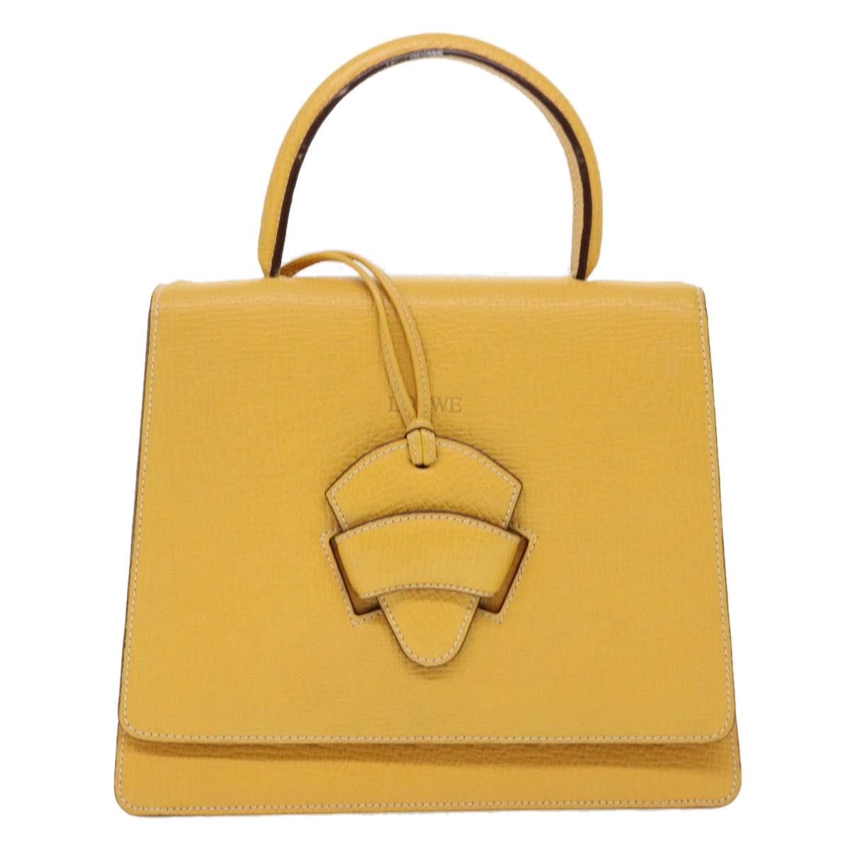 Loewe LOEWE Barcelona Hand Bag Leather Yellow Size ONE SIZE - 13 Thumbnail