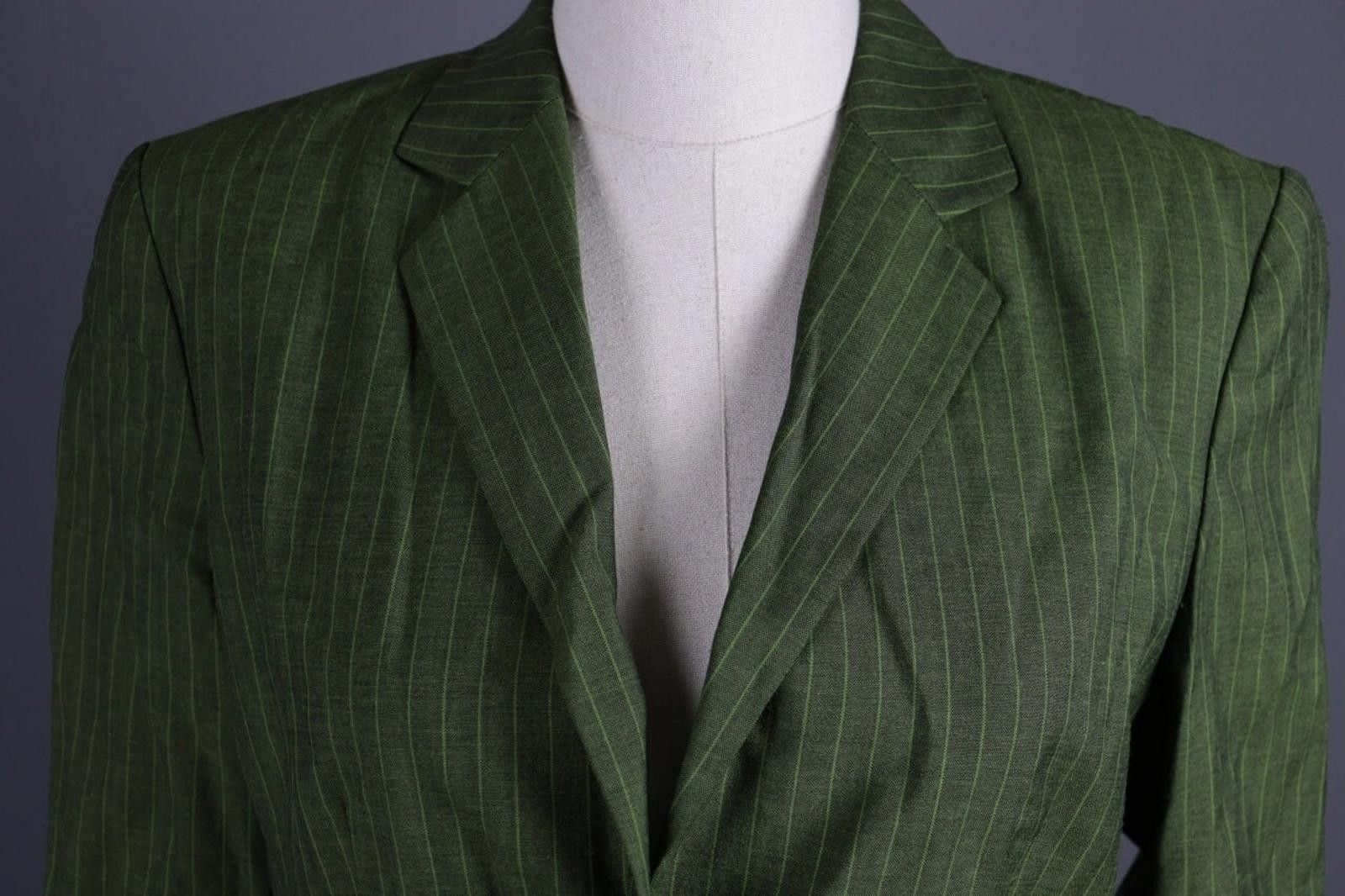Christian Dior Monsieur Mondi Green Wool Mohair Coat Blazer Jacket Size 38 Size M / US 6-8 / IT 42-44 - 4 Thumbnail