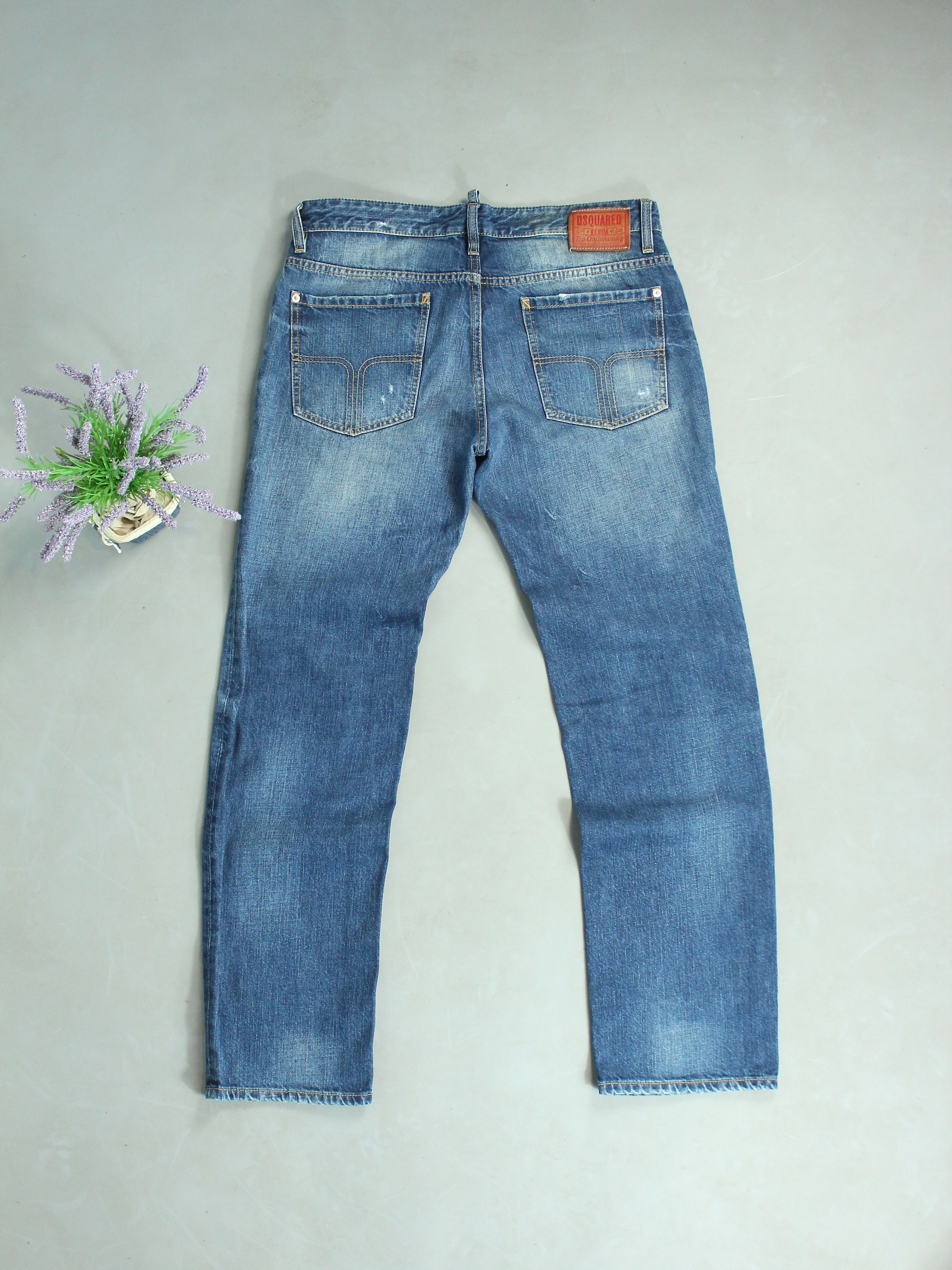 Dsquared2 DSQUARED2 VINTAGE DENIM DISTRESSED JEANS MENS 48 32 STRAIGHT Size US 32 / EU 48 - 1 Thumbnail