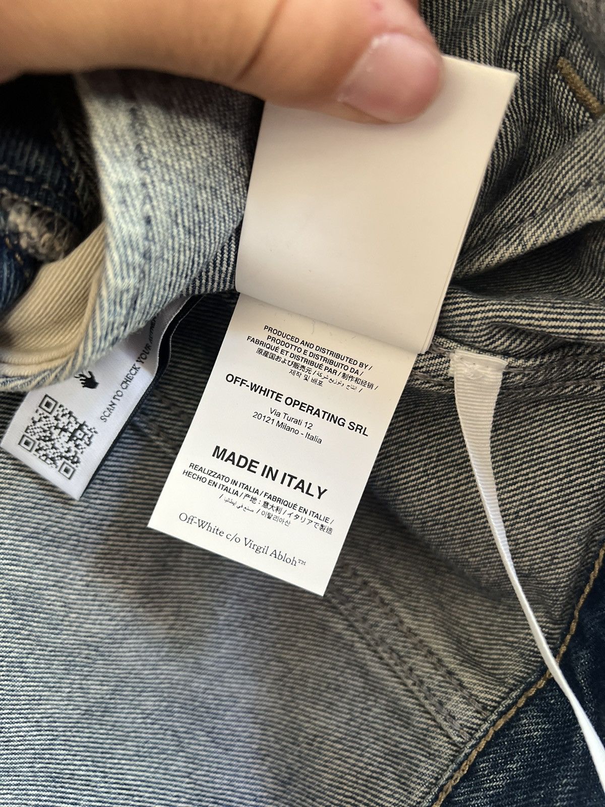 Off-White Off white denim jacket Size US XS / EU 42 / 0 - 15 Thumbnail