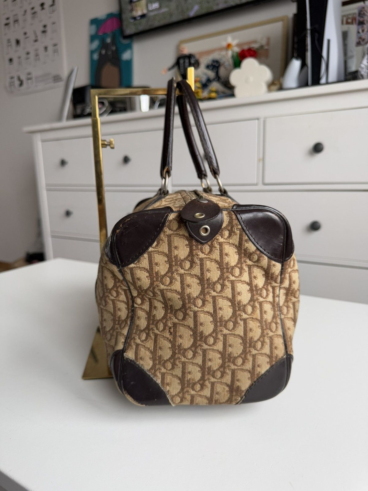 Designer × Dior × Vintage Vintage 90s Dior monogram bowling bag old money designer y2k Size ONE SIZE - 9 Thumbnail