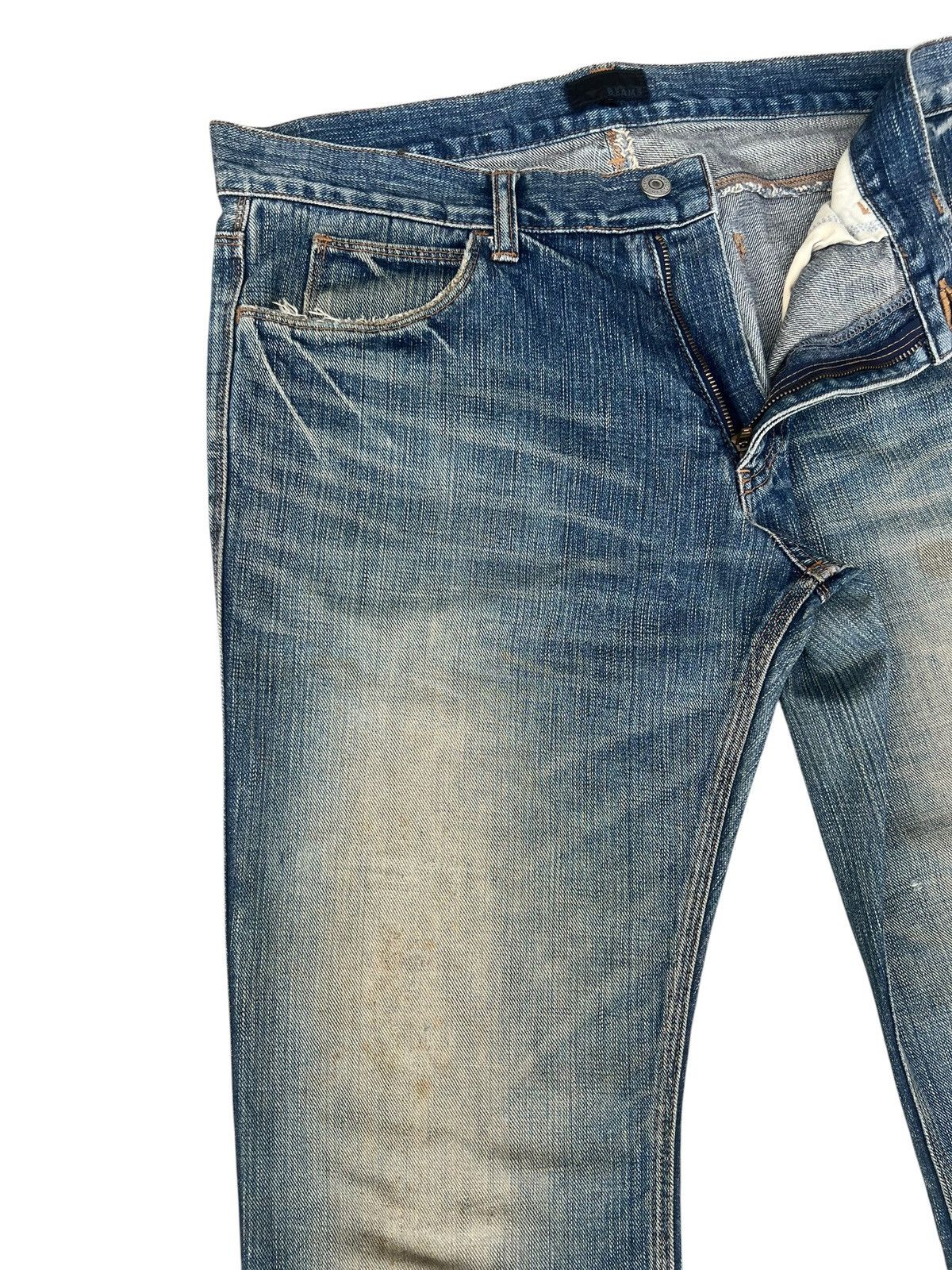 Beams Japan Vintage 90s Beams Japan Aging Dirty Mud Denim Flare Jeans Size US 32 / EU 48 - 8 Thumbnail