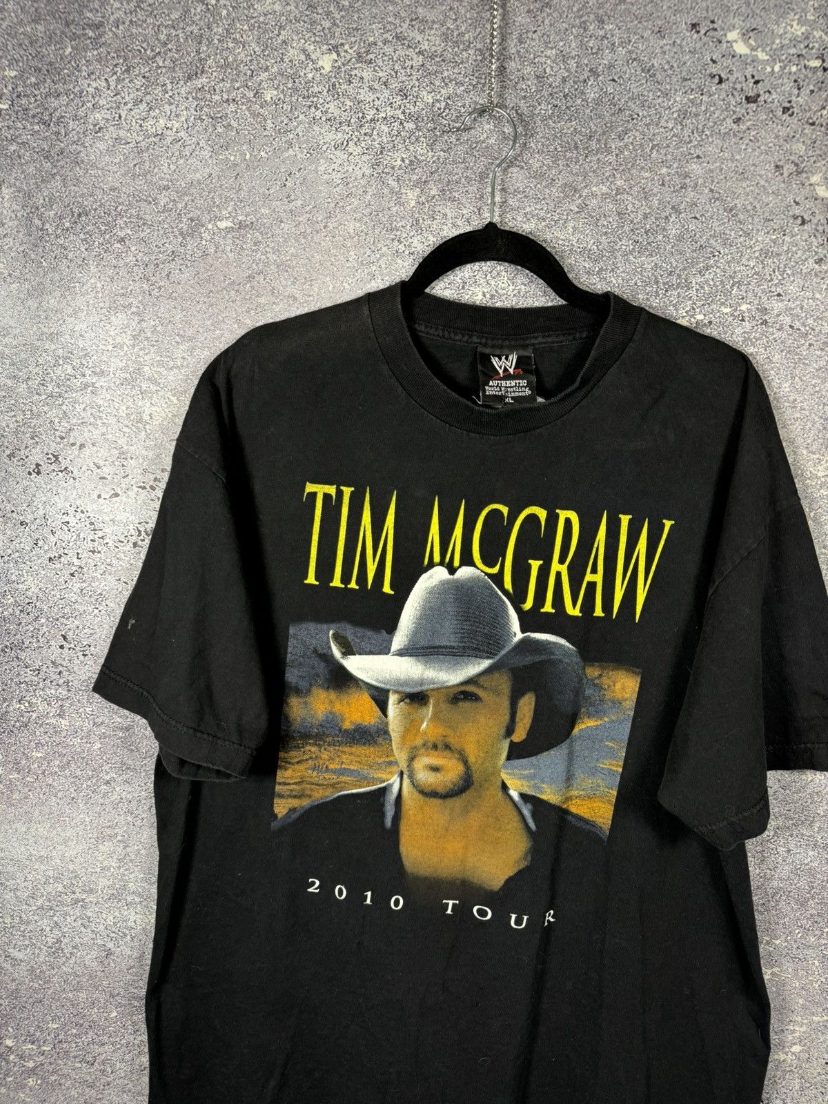 Vintage × WWE Tim McGraw Tour T Shirt Adult Black Faded Lady Antebellum Size US XL / EU 56 / 4 - 3 Thumbnail