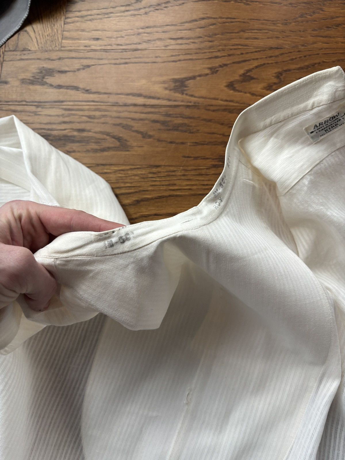 Arrow × Vintage 1940s Bib Front Back Button Dress Shirt Vintage Arrow Size US S / EU 44-46 / 1 - 19 Thumbnail