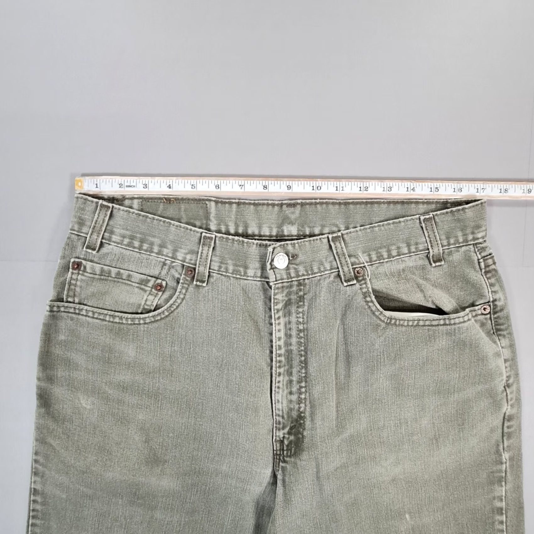 Levi's Levi'S 550 Vintage Jeans Mens Green W34 L31 Bootcut Relaxed Fit Denim 90s USA Y2K Size US 34 / EU 50 - 4 Thumbnail