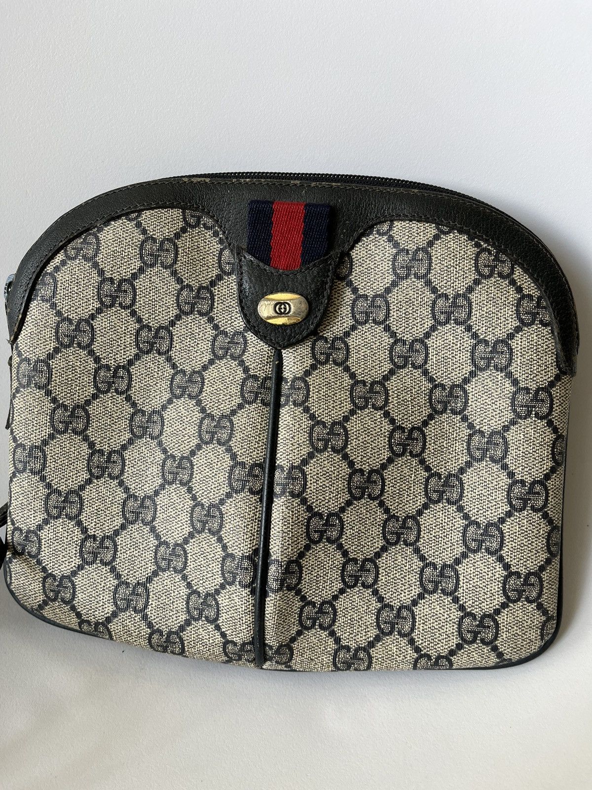Gucci Gucci GG Supreme Web Sherry Line Shoulder PVC Size ONE SIZE - 2 Thumbnail
