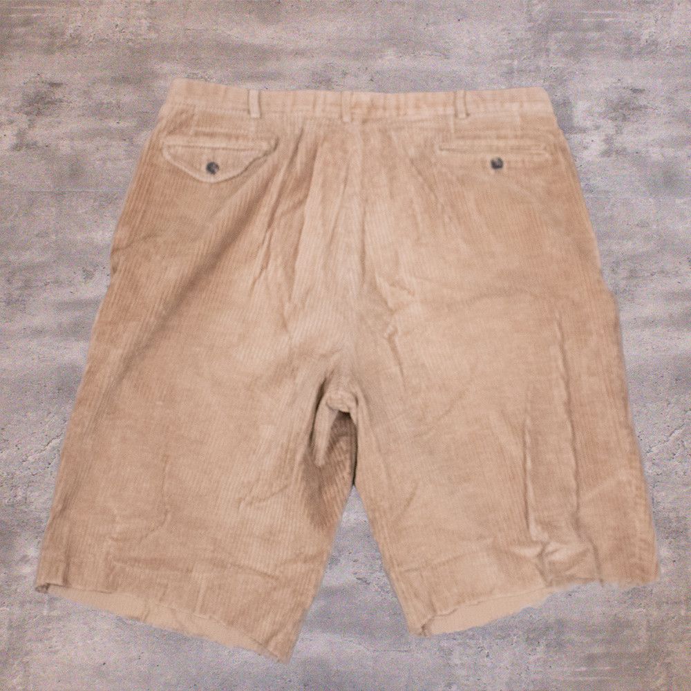 Vintage Vintage 1980’s Baggy Relax Fit Wide Legged Courodry Shorts Size US 38 / EU 54 - 2 Thumbnail