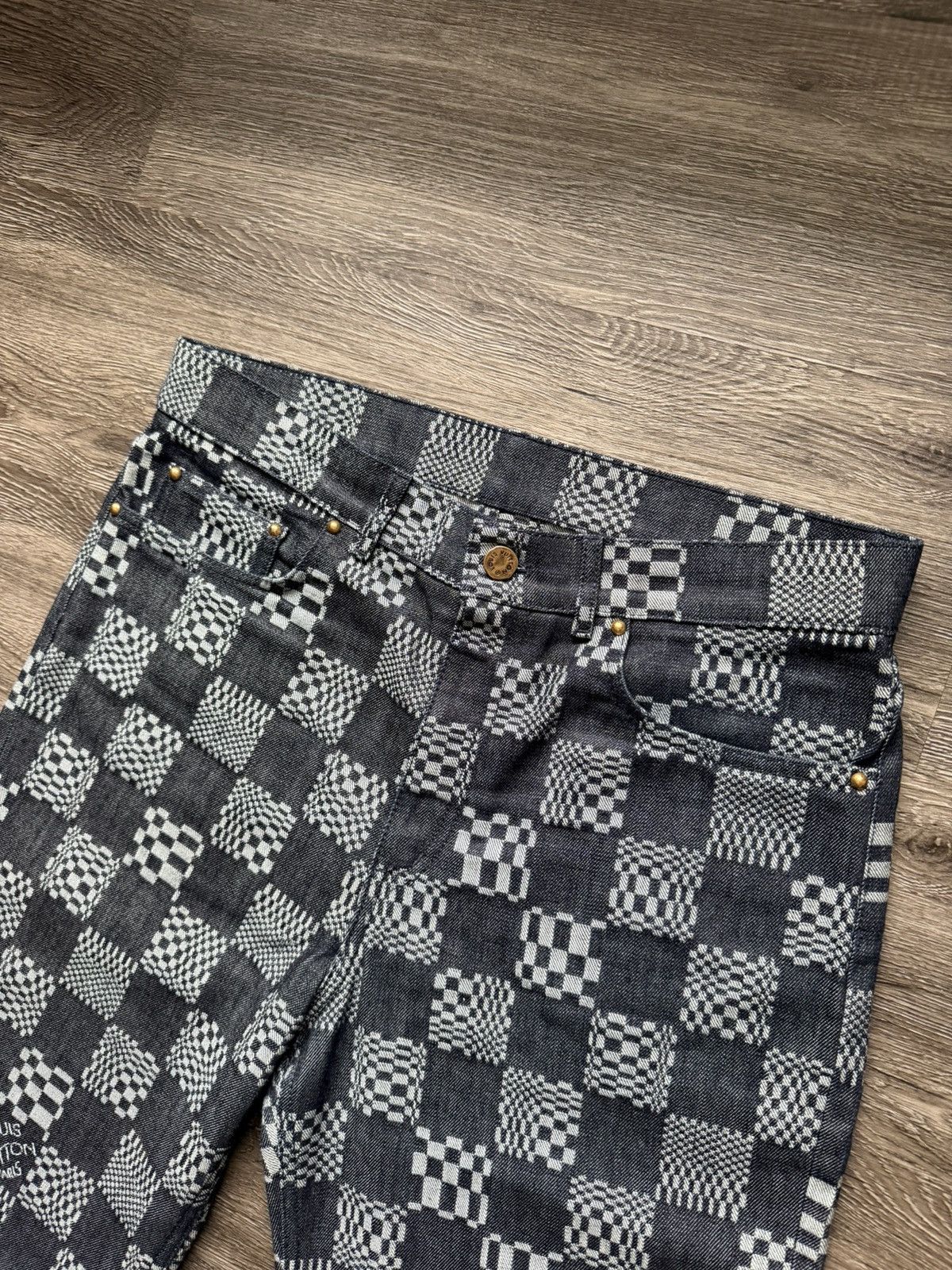 Louis Vuitton Louis Vuitton Distorted Damier Denim Indigo Blue Size 32 Size US 32 / EU 48 - 6 Thumbnail
