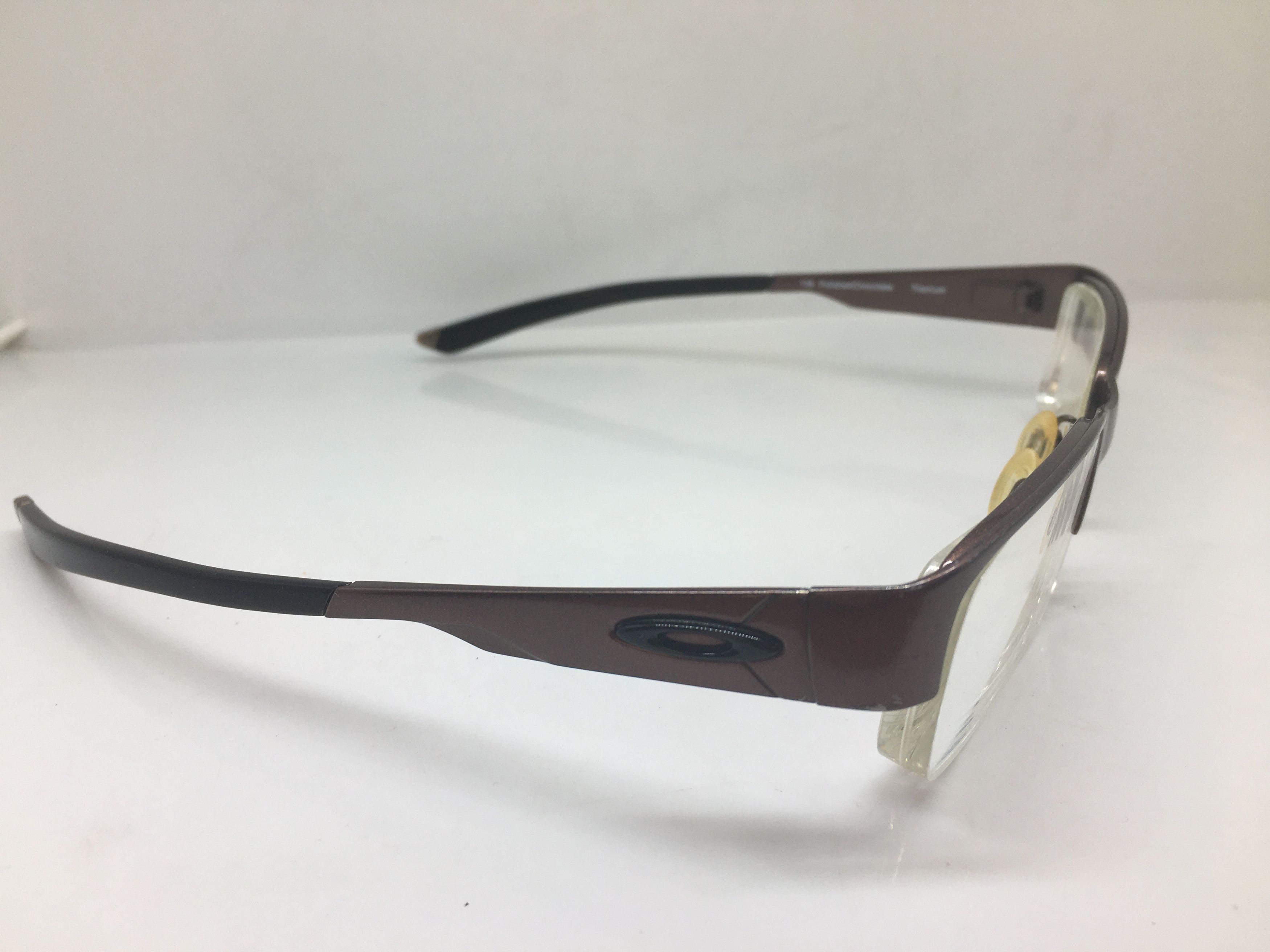 Oakley Vintage OAKLEY RATCHET 4.0 Chocolate Half Rim Eyeglasses Size ONE SIZE - 1 Thumbnail