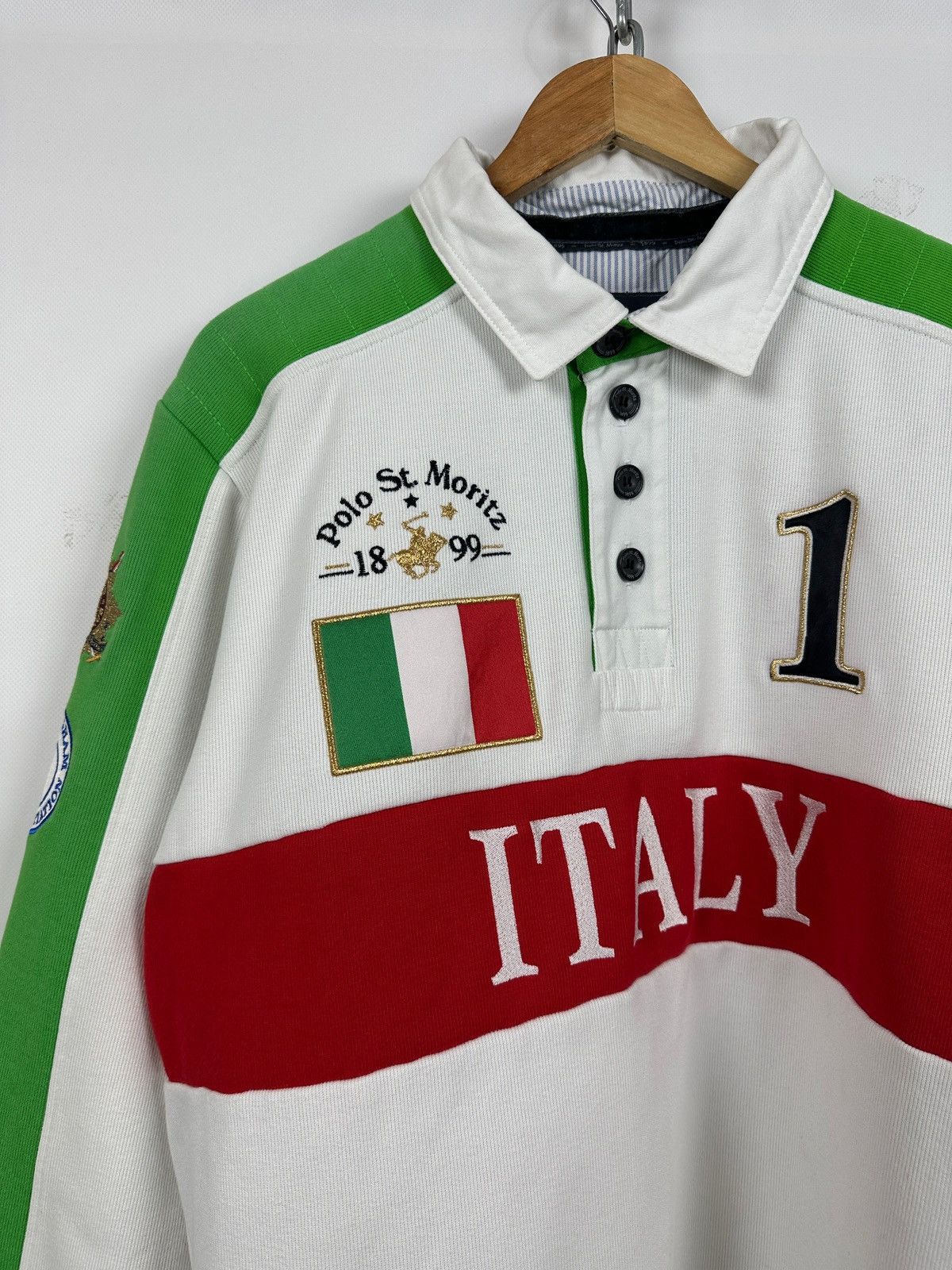 Vintage 2011 Vintage Polo St.Moritz Italy Team Long Sleeve T-Shirt Size US XL / EU 56 / 4 - 4 Thumbnail