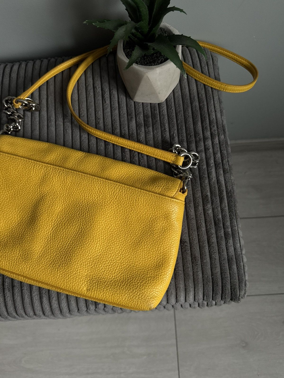 Coach Coach Crosstown Yellow Crossbody Leather Luxury Bag Size ONE SIZE - 9 Thumbnail