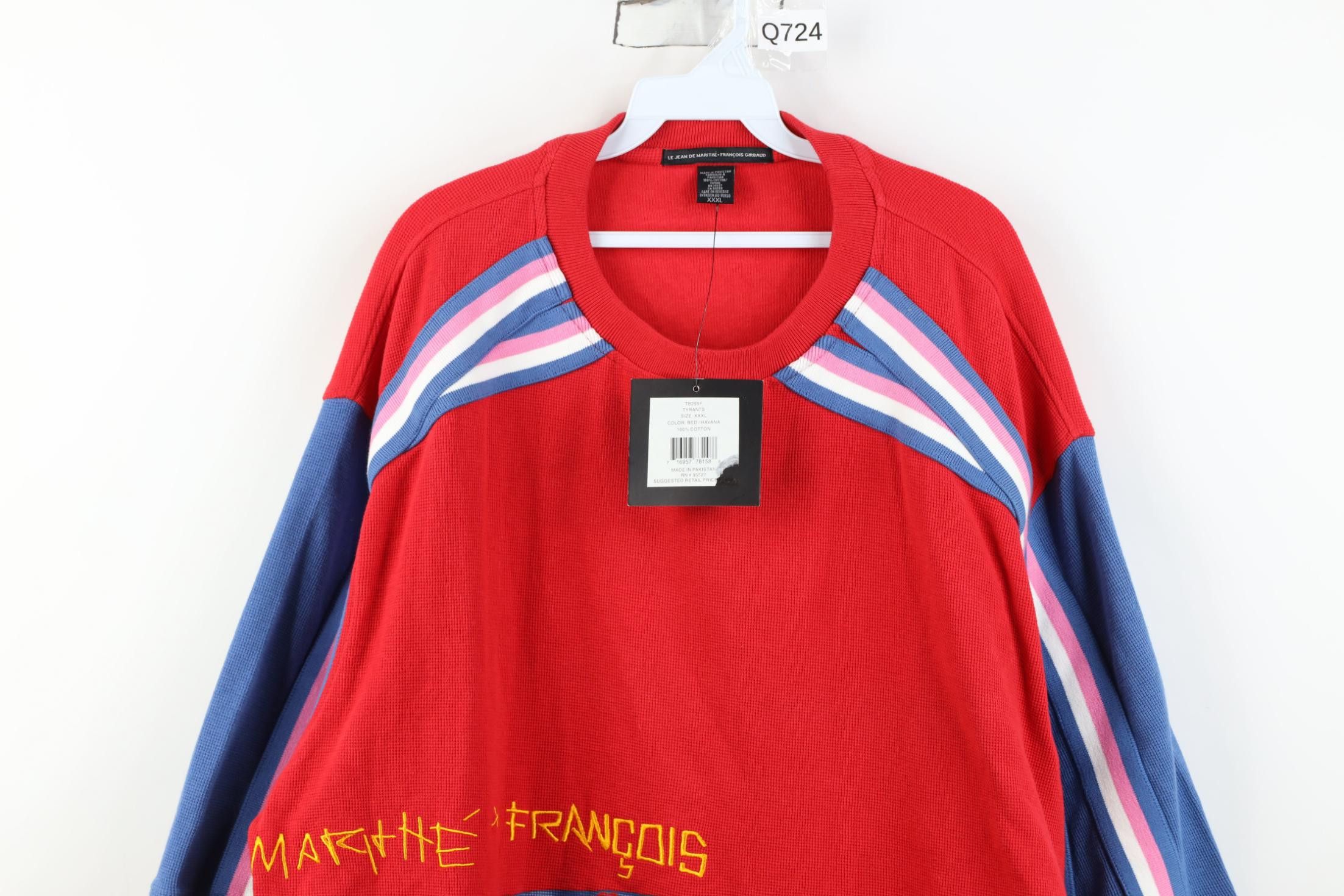Marithe + Francois Girbaud Deadstock Vintage 90s Marithe Francois Girbaud Knit T-Shirt Size US XXL / EU 58 / 5 - 2 Thumbnail