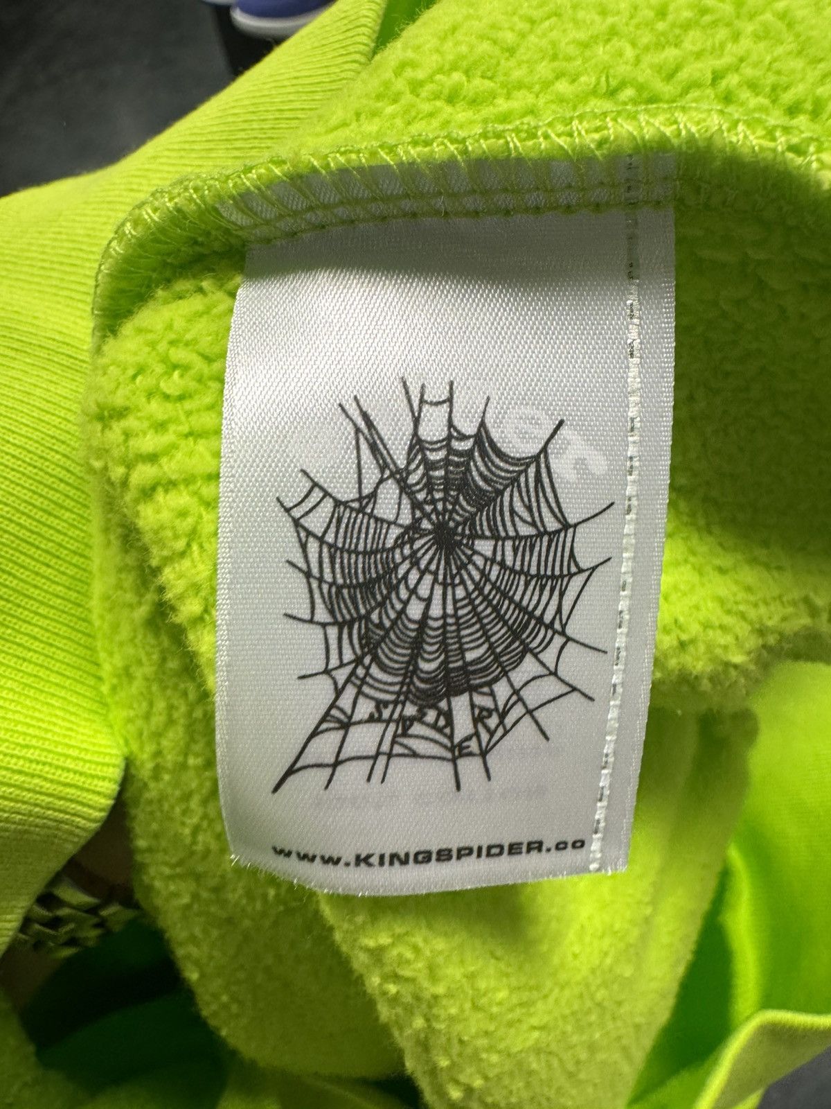 Sp5der Sp5der Hoodie Acid Green Size US L / EU 52-54 / 3 - 3 Thumbnail
