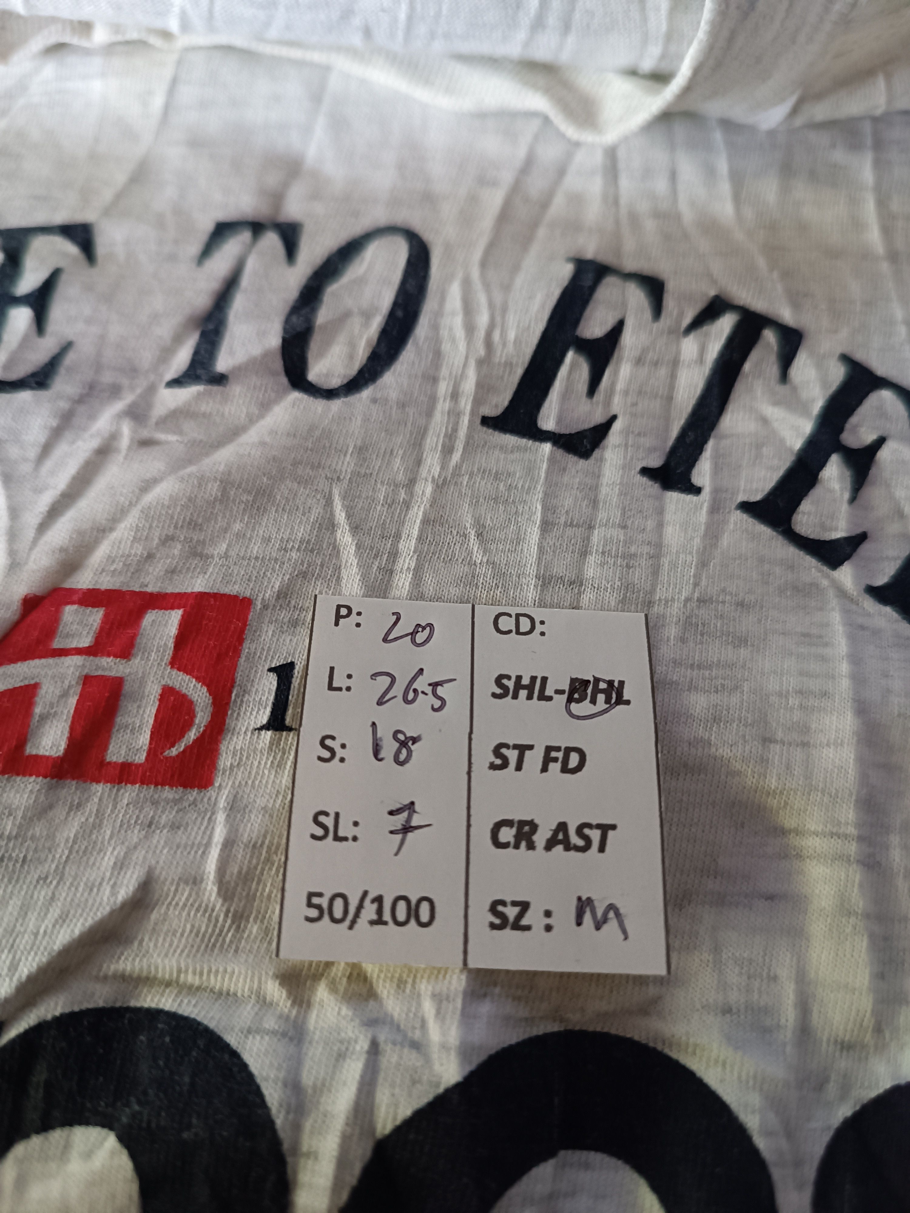 Hanes VINTAGE 90'S DISTRESSED HANES TEE BLANK FOTL ONEITA Size US M / EU 48-50 / 2 - 18 Thumbnail