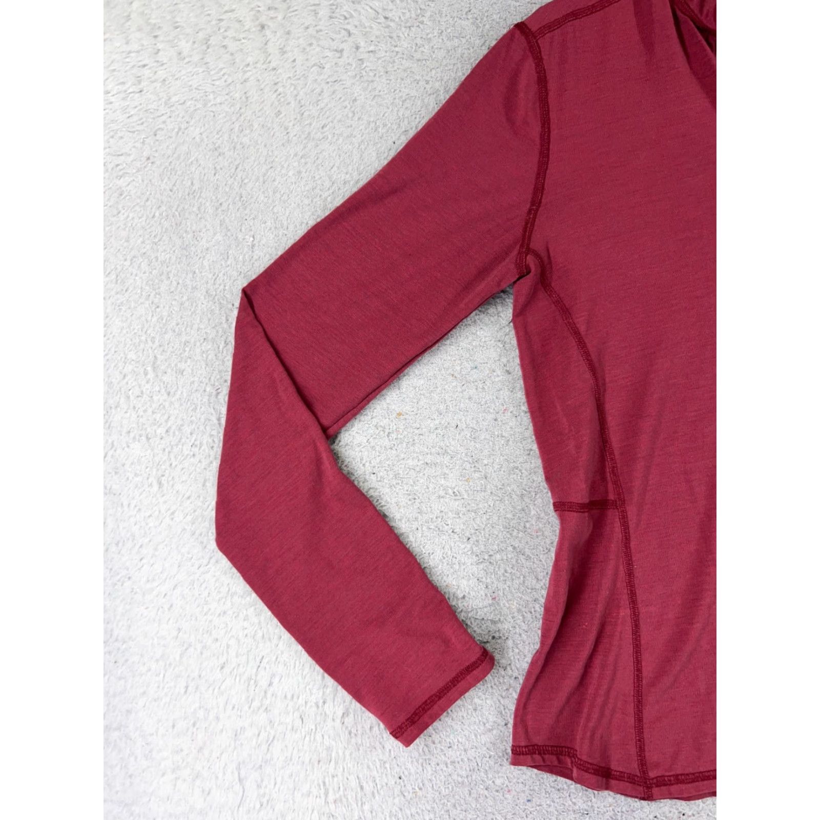 Carhartt VINTAGE Carhartt Shirt Womens Small Red 1/4 Zip Long Sleeve Polyester Blend Force READ Size S / US 4 / IT 40 - 3 Thumbnail