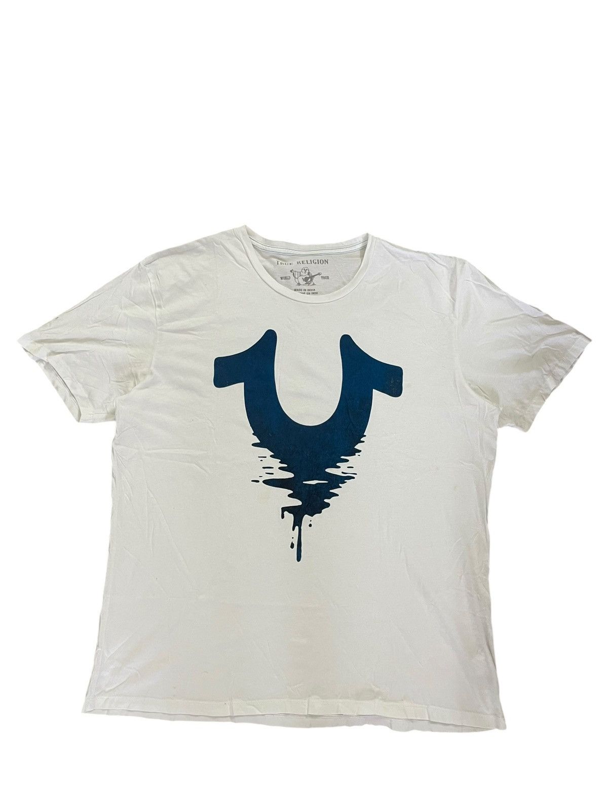 True Religion True Religion Wavy Velvet Logo Tee Size US XL / EU 56 / 4 - 1 Thumbnail