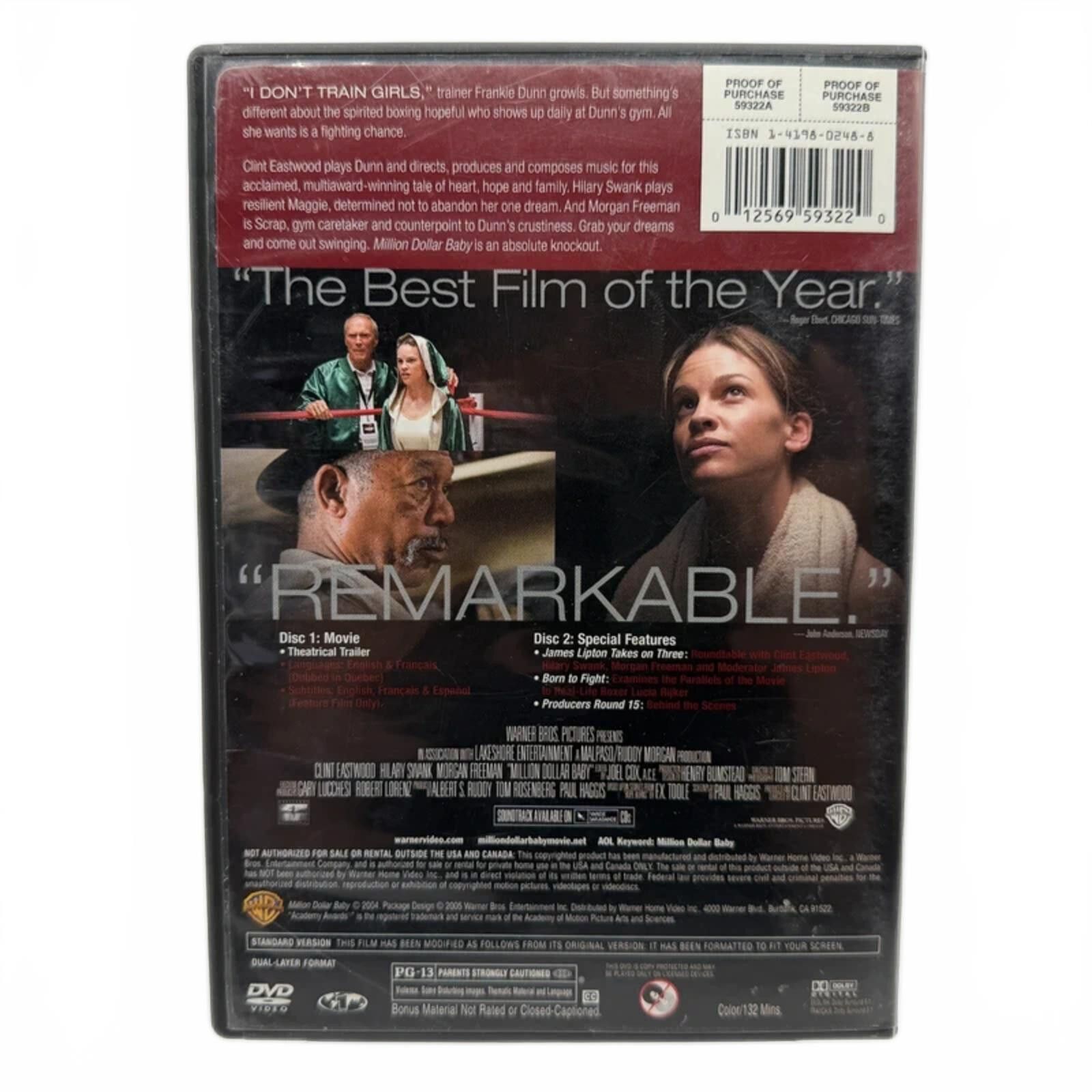 Other Million Dollar Baby (2004) - DVD Movie - Sport / Drama Size ONE SIZE - 2 Thumbnail