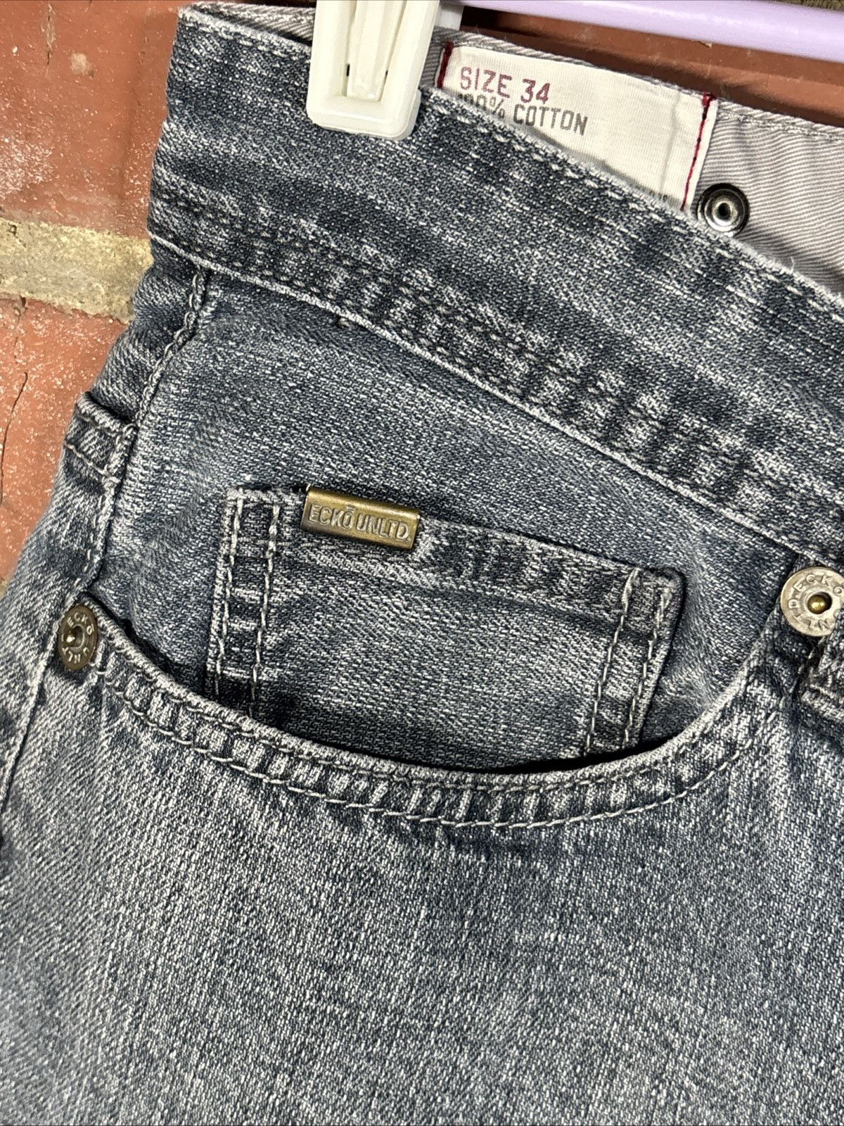 Ecko Unltd. Vintage Y2K ECKO UNLTD Unlimited Baggy Denim Shorts Mens 34 Size US 34 / EU 50 - 3 Thumbnail