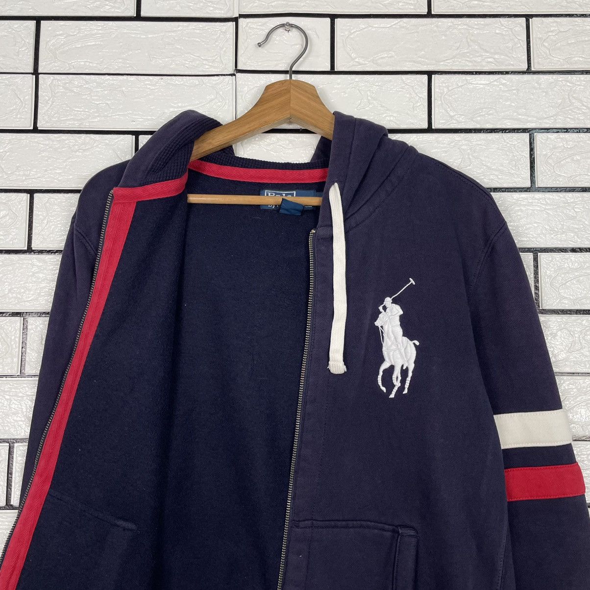 Polo Ralph Lauren Vintage Polo Ralph Lauren Zipper Hoodie Jacket Size US M / EU 48-50 / 2 - 11 Thumbnail