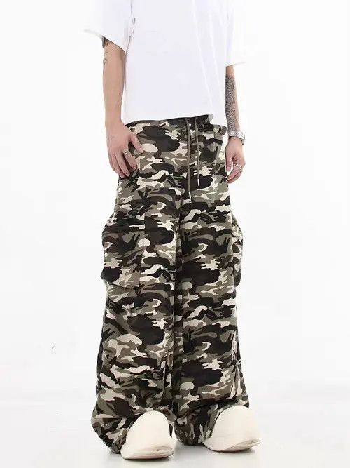 VIBE Retro High Street Hip Hop Leopard Print Loose Casual Pants Size US 30 / EU 46 - 5 Thumbnail