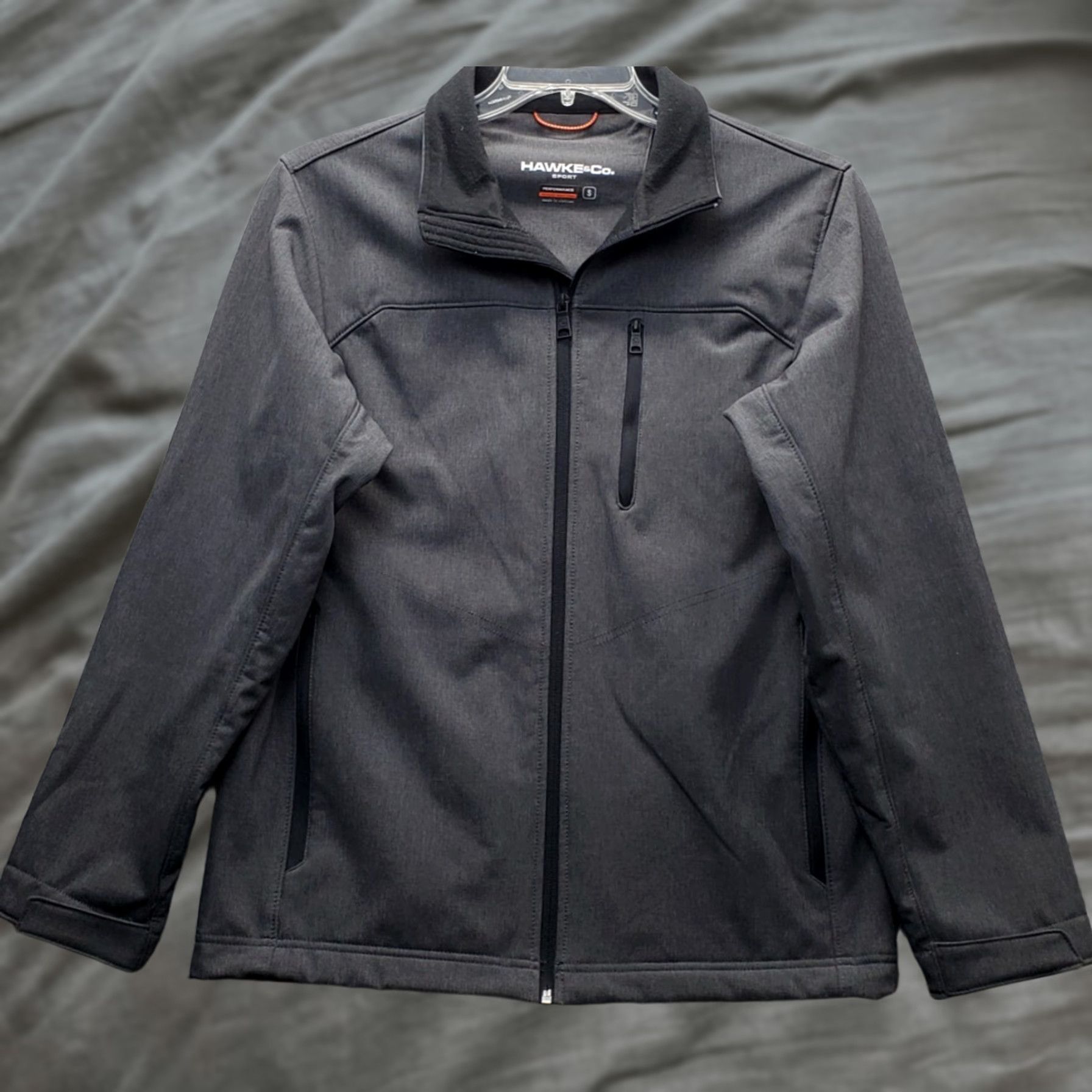Vintage Hawkes & Co. Dynamic Sport Fiber Jacket Mens Small Gray Windbreaker Lightweight Fleece Lined Size US S / EU 44-46 / 1 - 1 Thumbnail