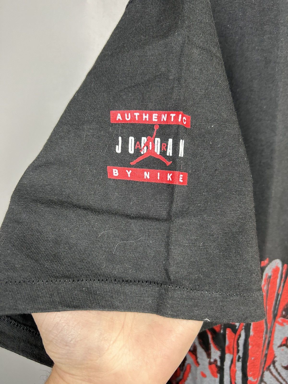 Nike × Vintage Vintage 90s Nike Jordan T shirt Logo Size US L / EU 52-54 / 3 - 5 Thumbnail