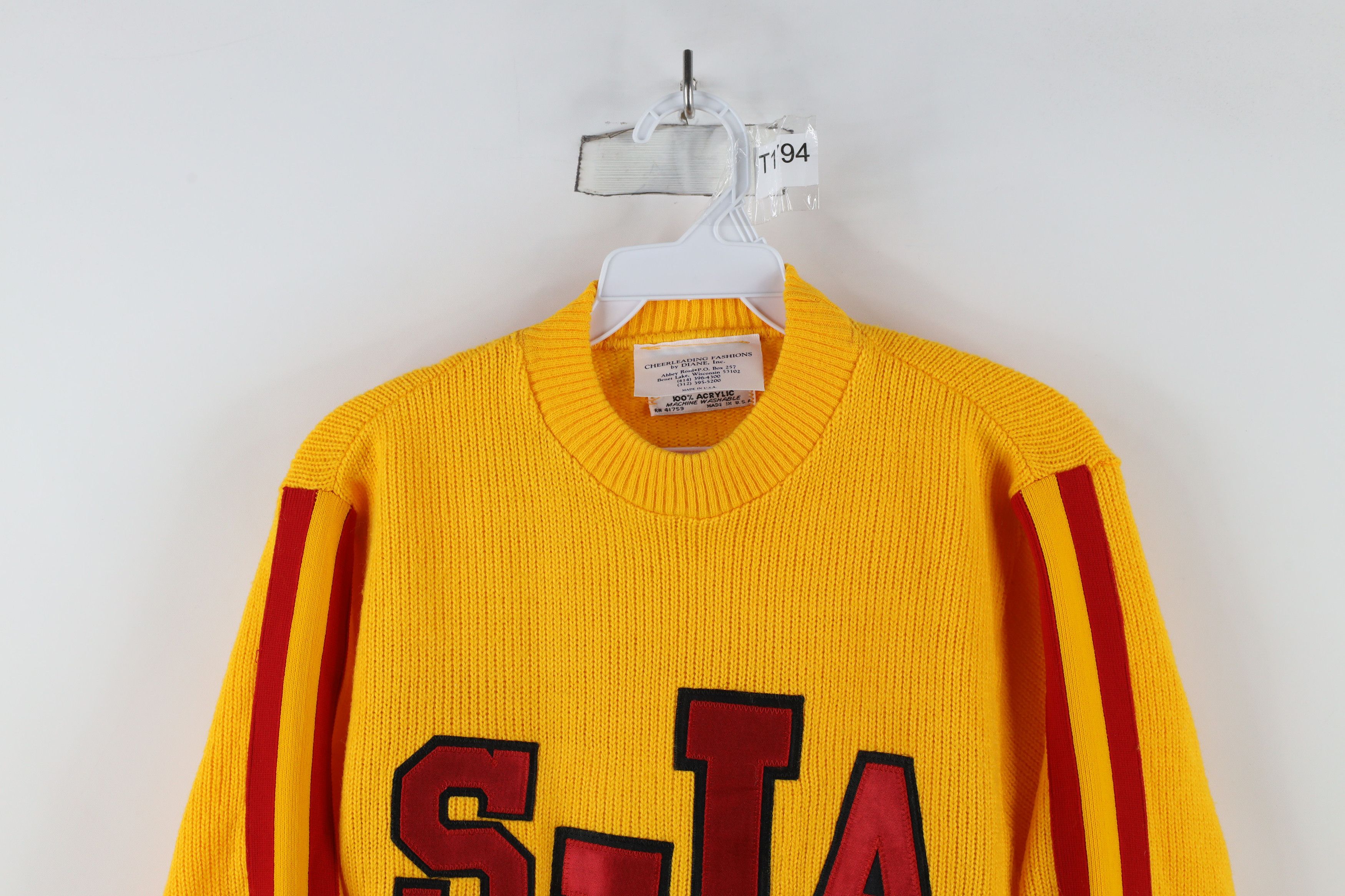 Vintage Vintage 70s Streetwear Knit Cheerleader Varsity Sweater USA Size XS / US 0-2 / IT 36-38 - 2 Thumbnail