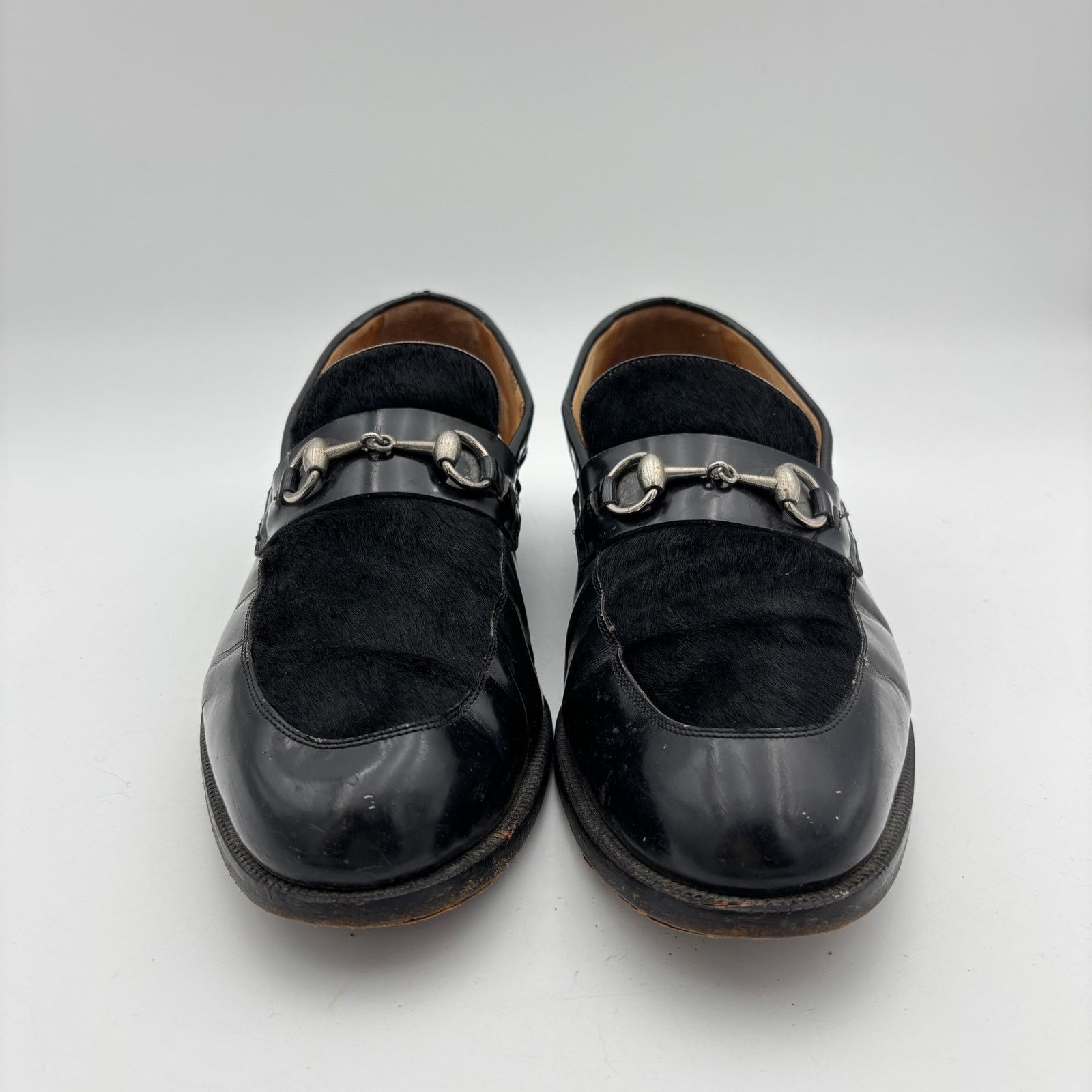 Gucci × Vintage Gucci Horsebit Pony Hair Leather Loafers Tom  display picture 2