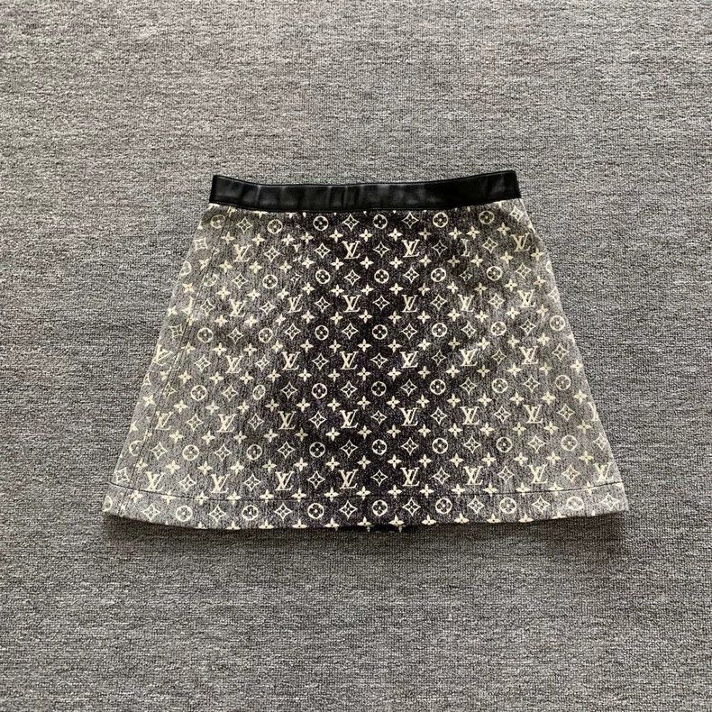 Louis Vuitton Louis Vuitton Black presbyopic full-print gradient denim s Size 41" - 2 Thumbnail